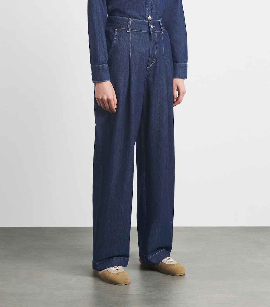 Claudie Pierlot Womens Barrel Jeans Blue Denim Image 5