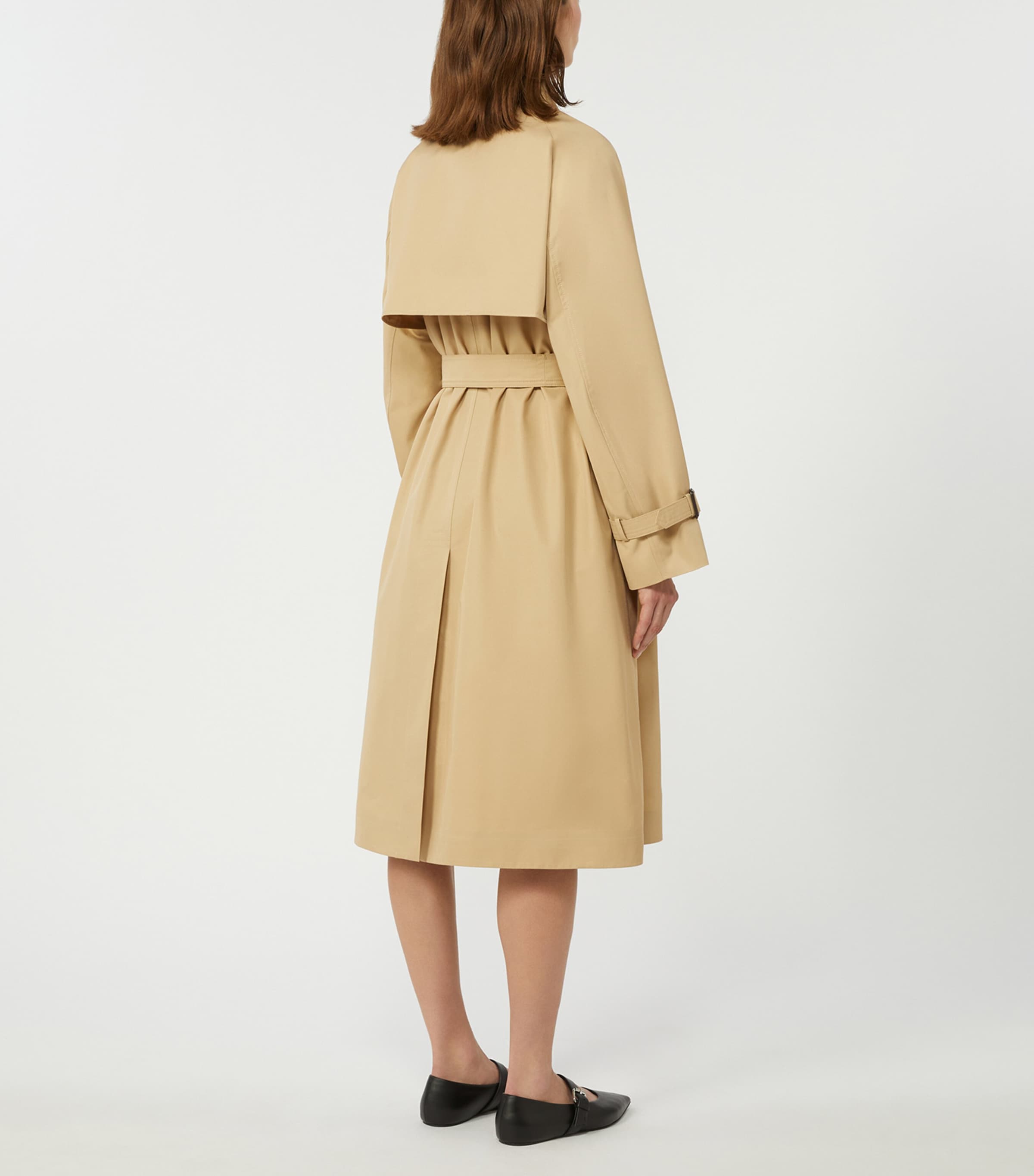 Weekend Max Mara Womens Gabardine Reversible Trench Coat Beige Image 3