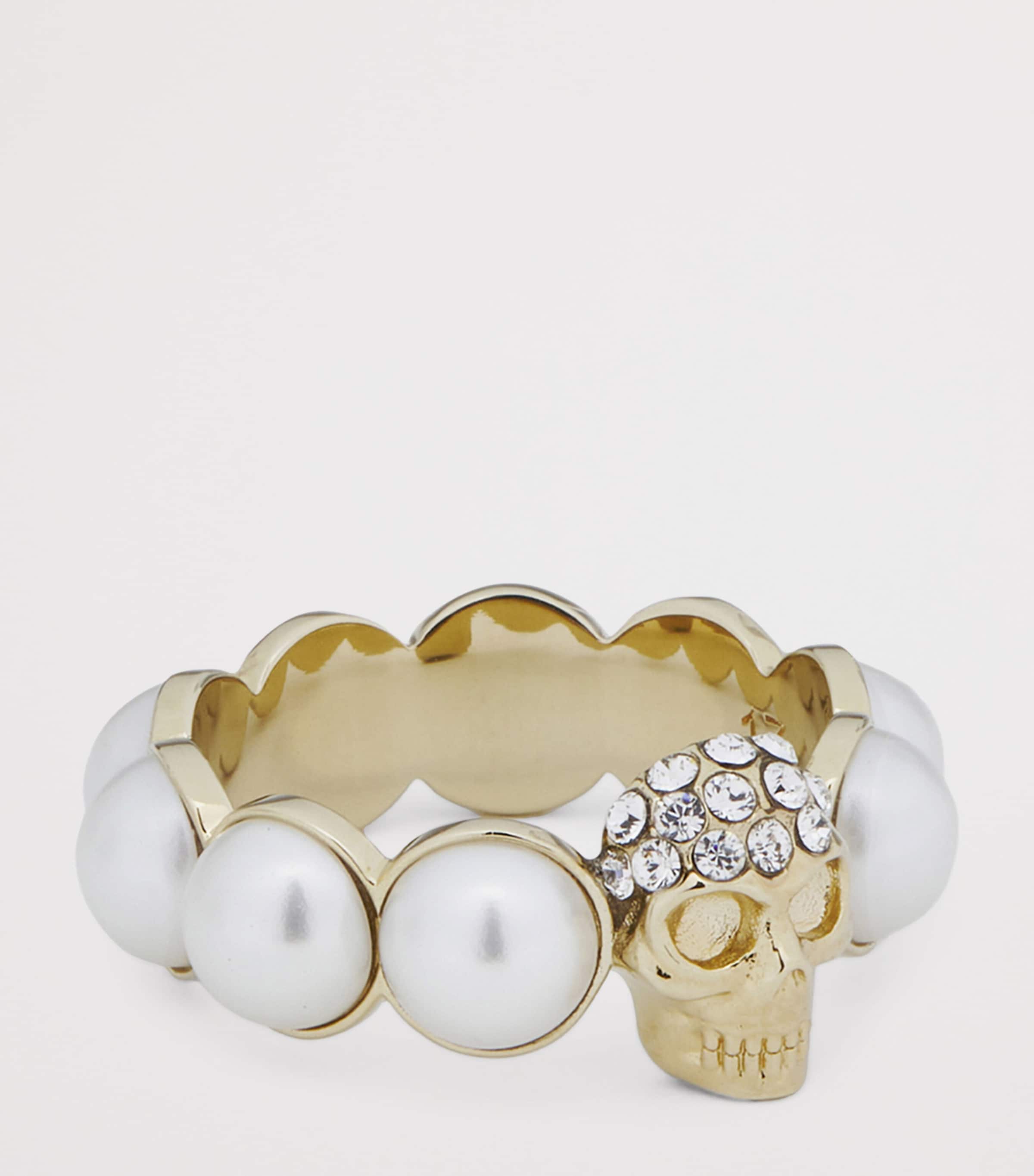 Faux Pearl and Skull Ring 1953 Image 2