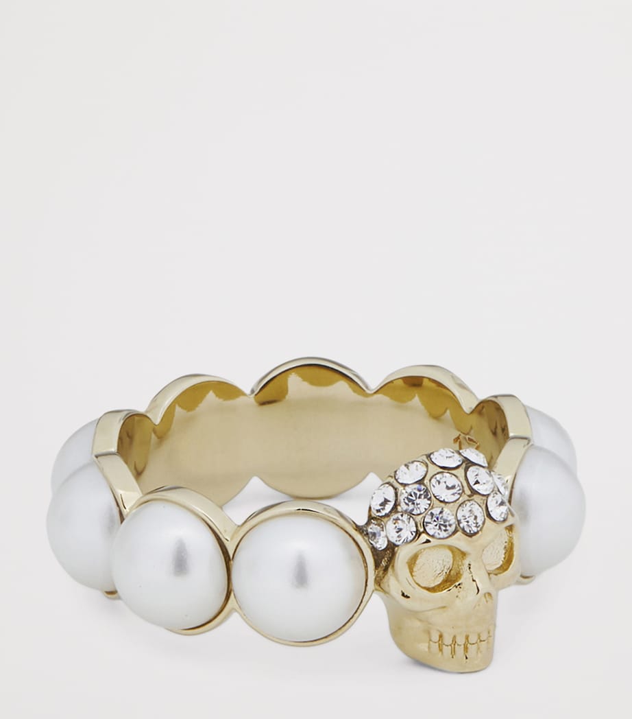 Faux Pearl and Skull Ring 1953 Image 2