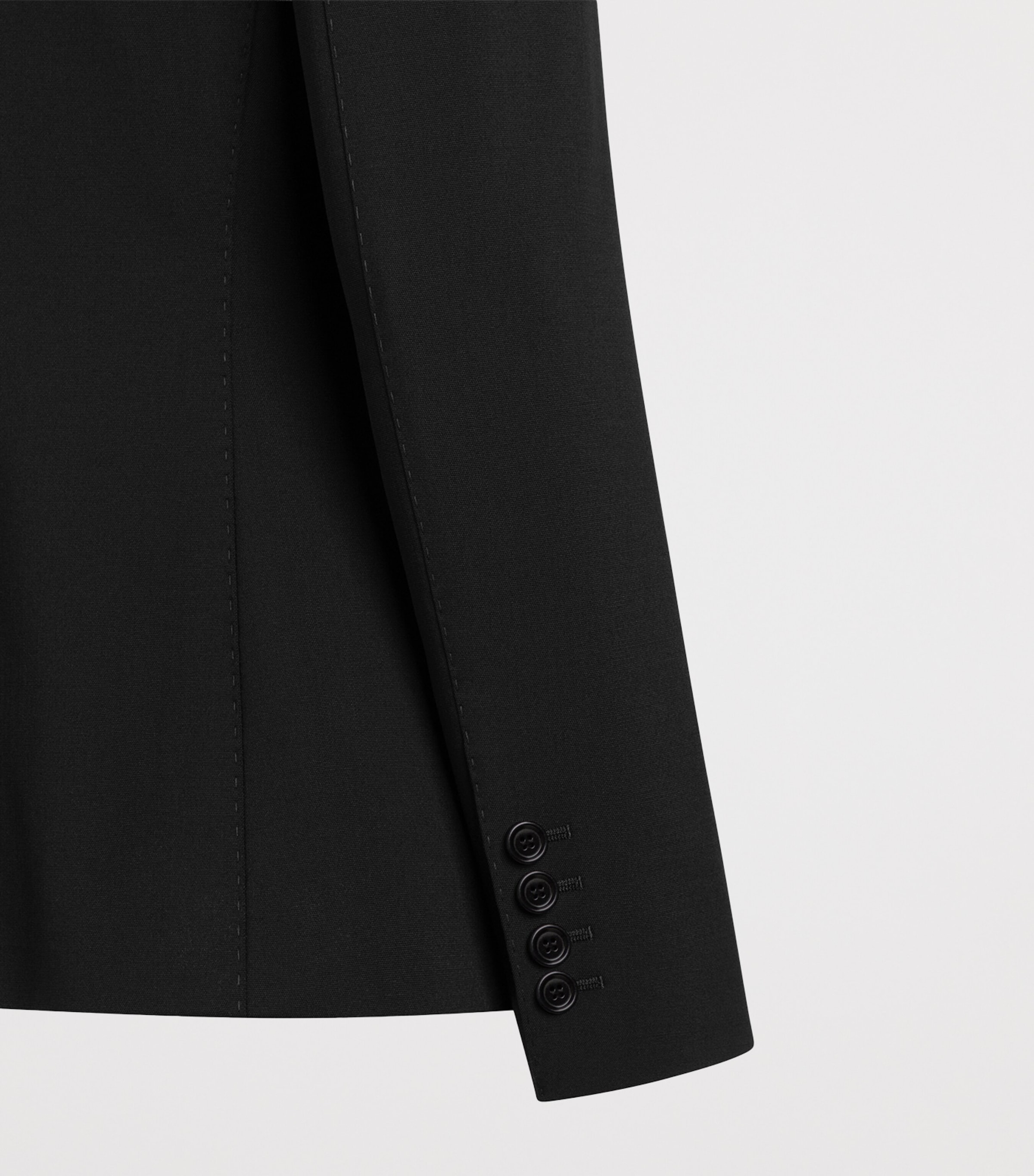 Dolce&Gabbana Womens Wool-Blend Blazer Black Image 4