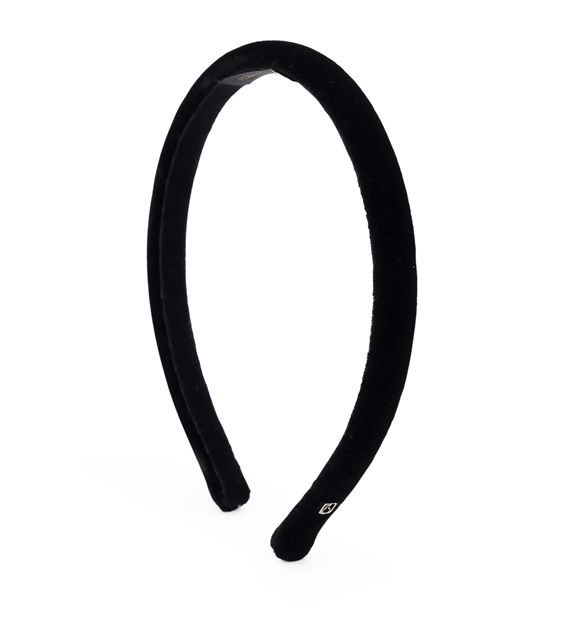 Alexandre de Paris Velvet Timeless Ella Headband N Noir Image 2