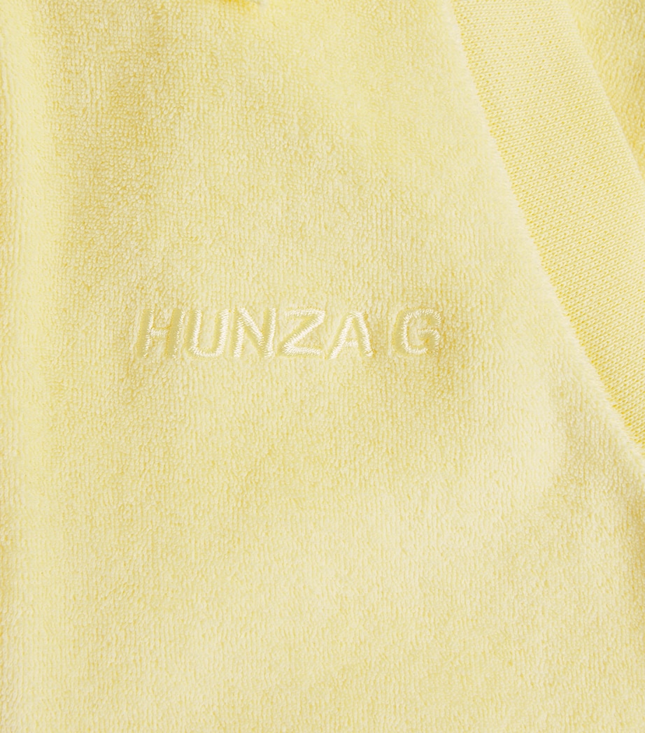 Hunza G Womens Towelling Tennis Mini Dress Butter Image 6