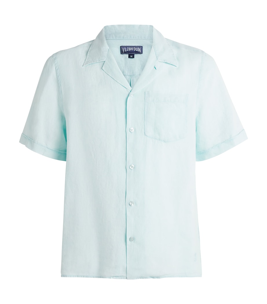 Linen Charli Shirt 315-PACIFIC Image 1