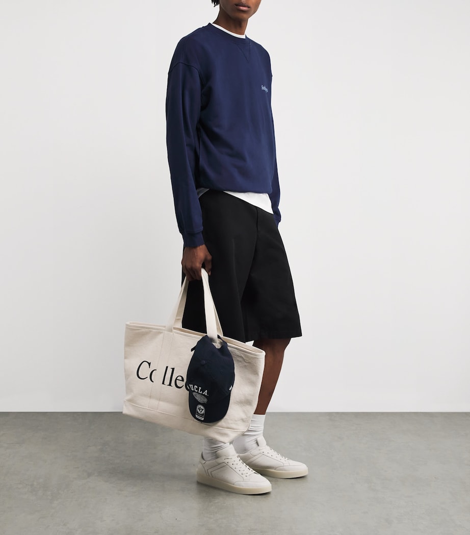 x Sotheby's Logo Print Sweatshirt NAVY Image 2