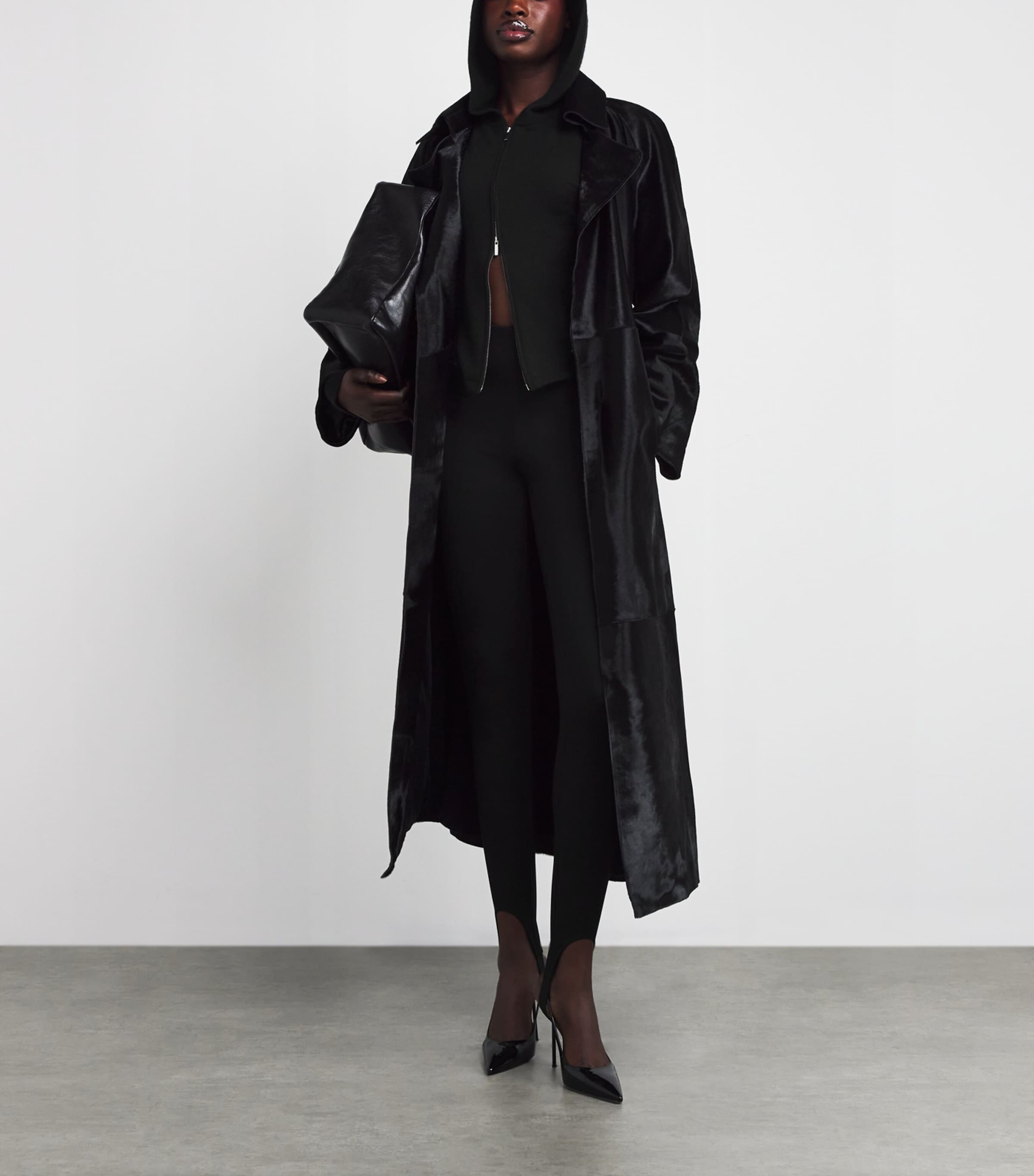 High-Waist Stirrup Leggings OBSIDIAN Image 2