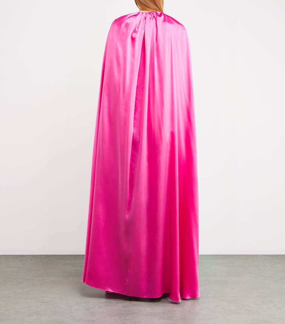 Silk Khalyn Maxi Dress HOT PINK Image 3