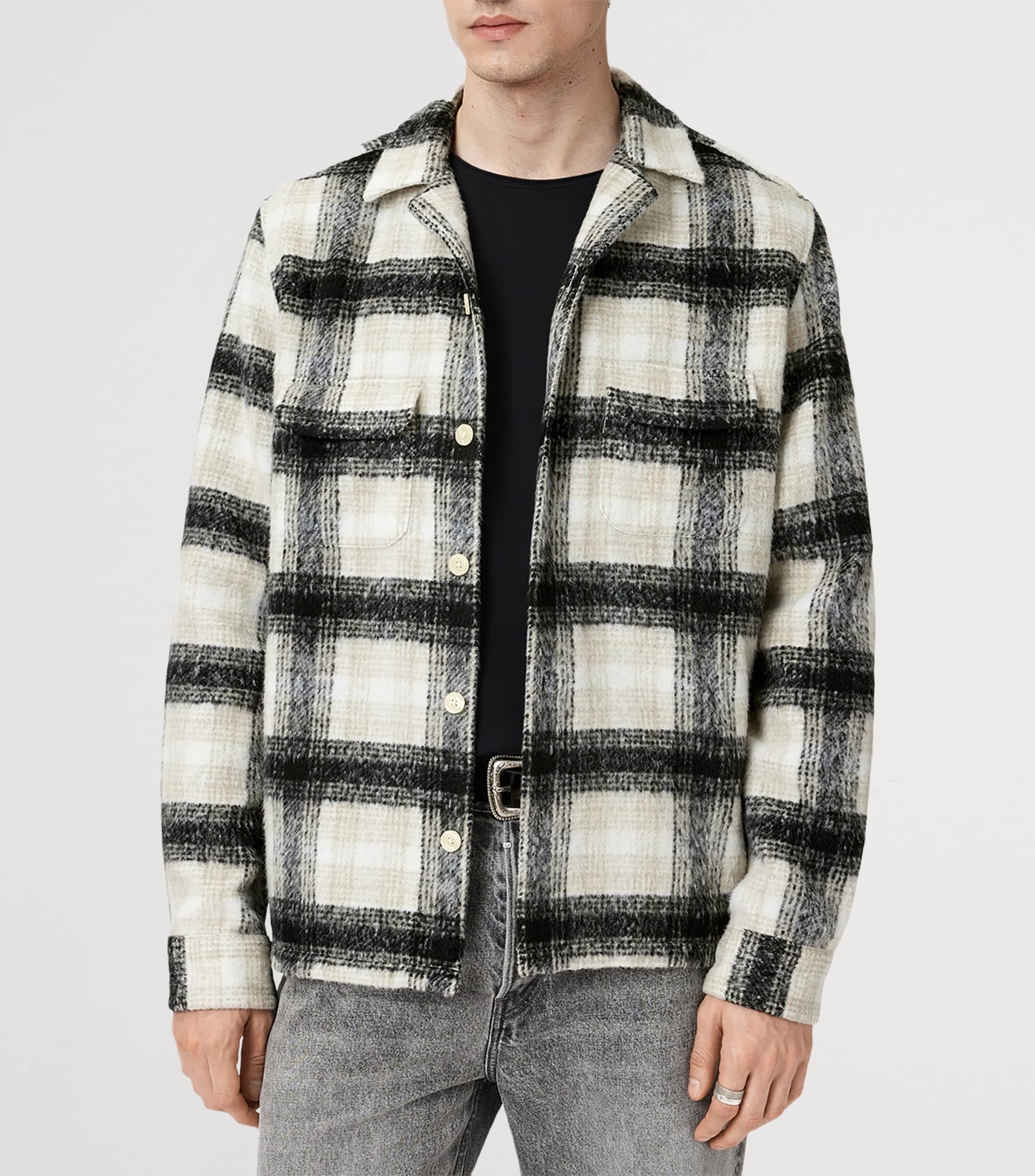 Check Lapse Shirt BLACK/GREY Image 6