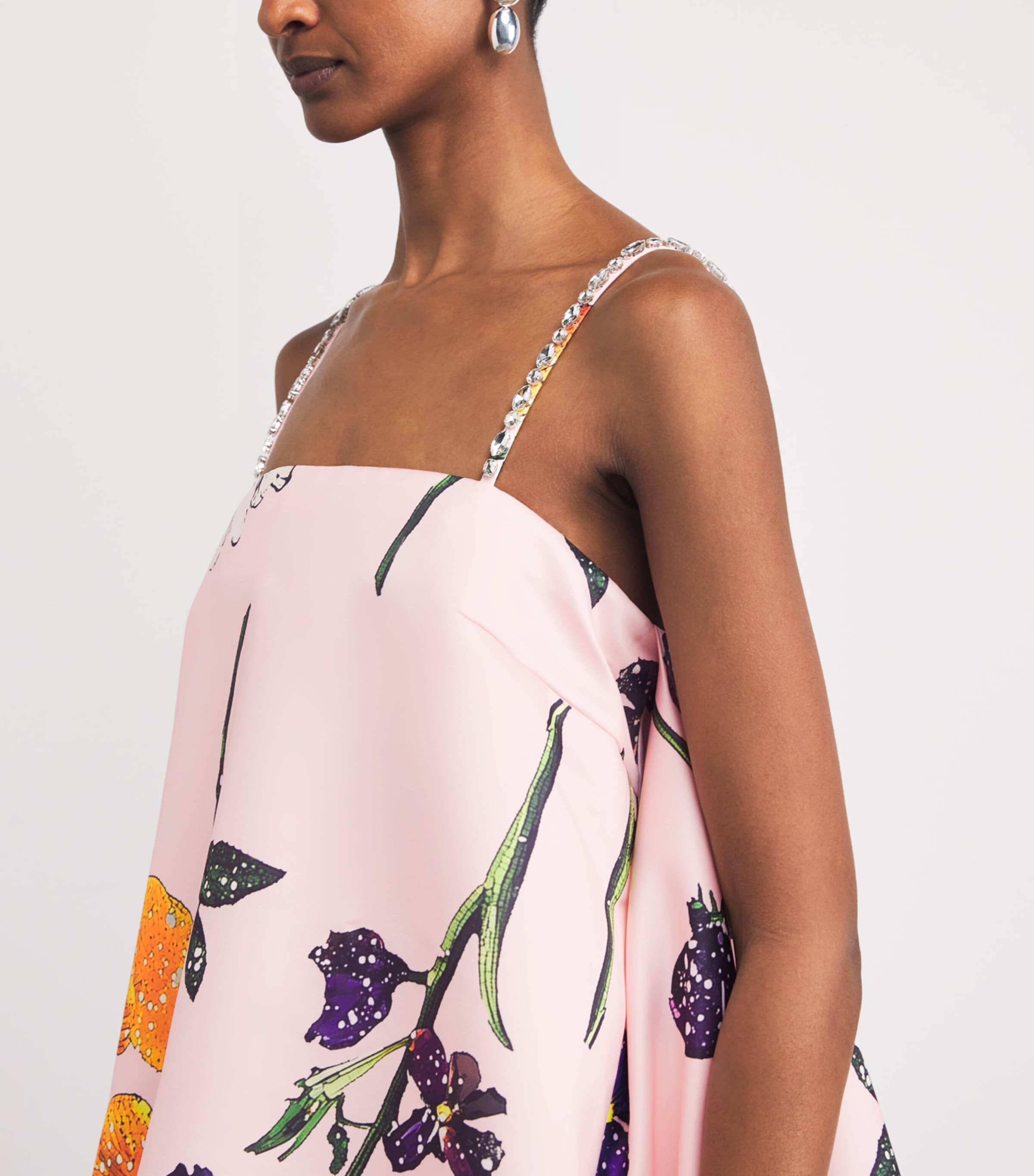 LEO LIN Womens Embellished Floral Mini Dress Wildbloom Image 3
