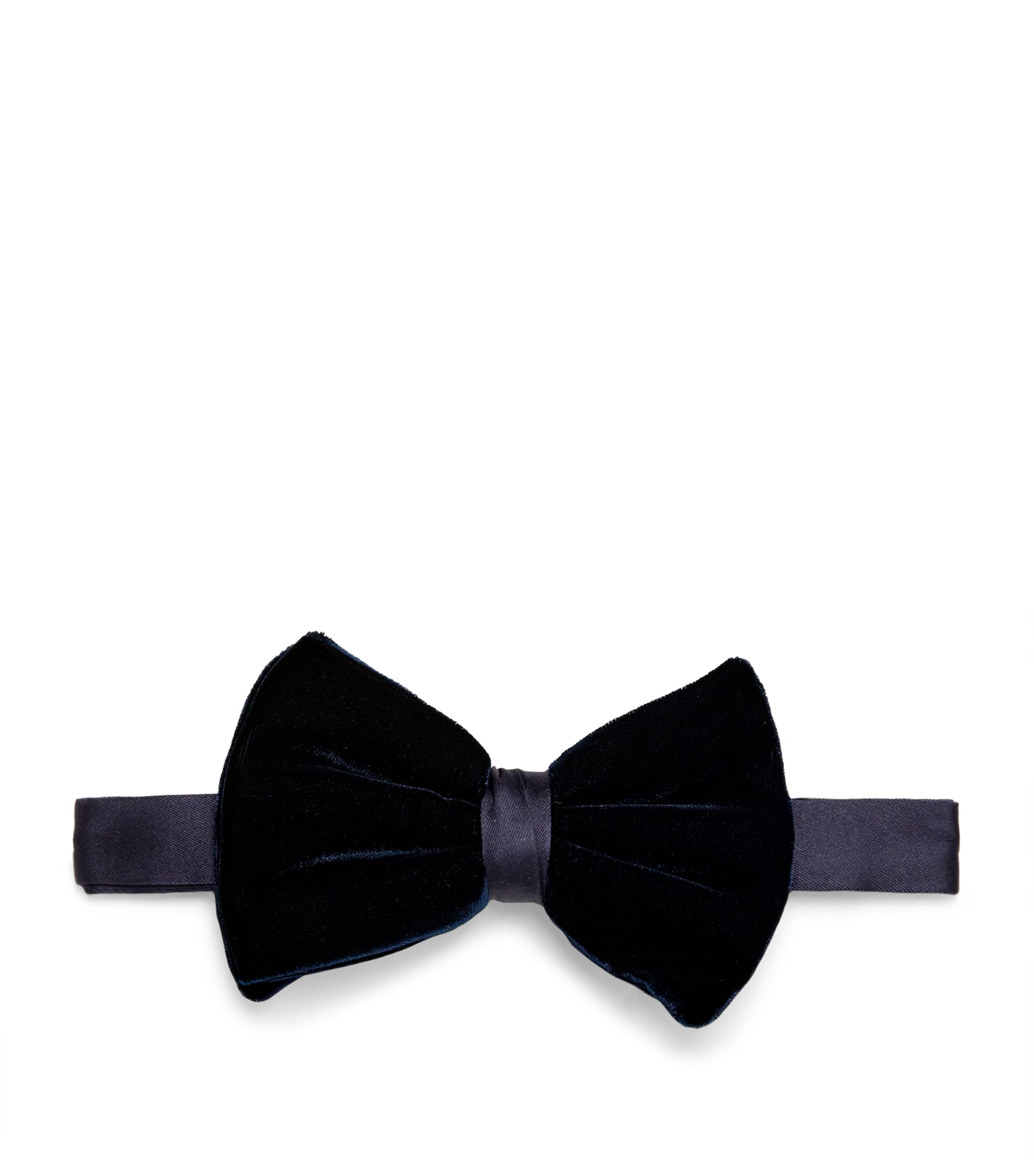 Giorgio Armani Silk Pre-tied Bowtie In Blue