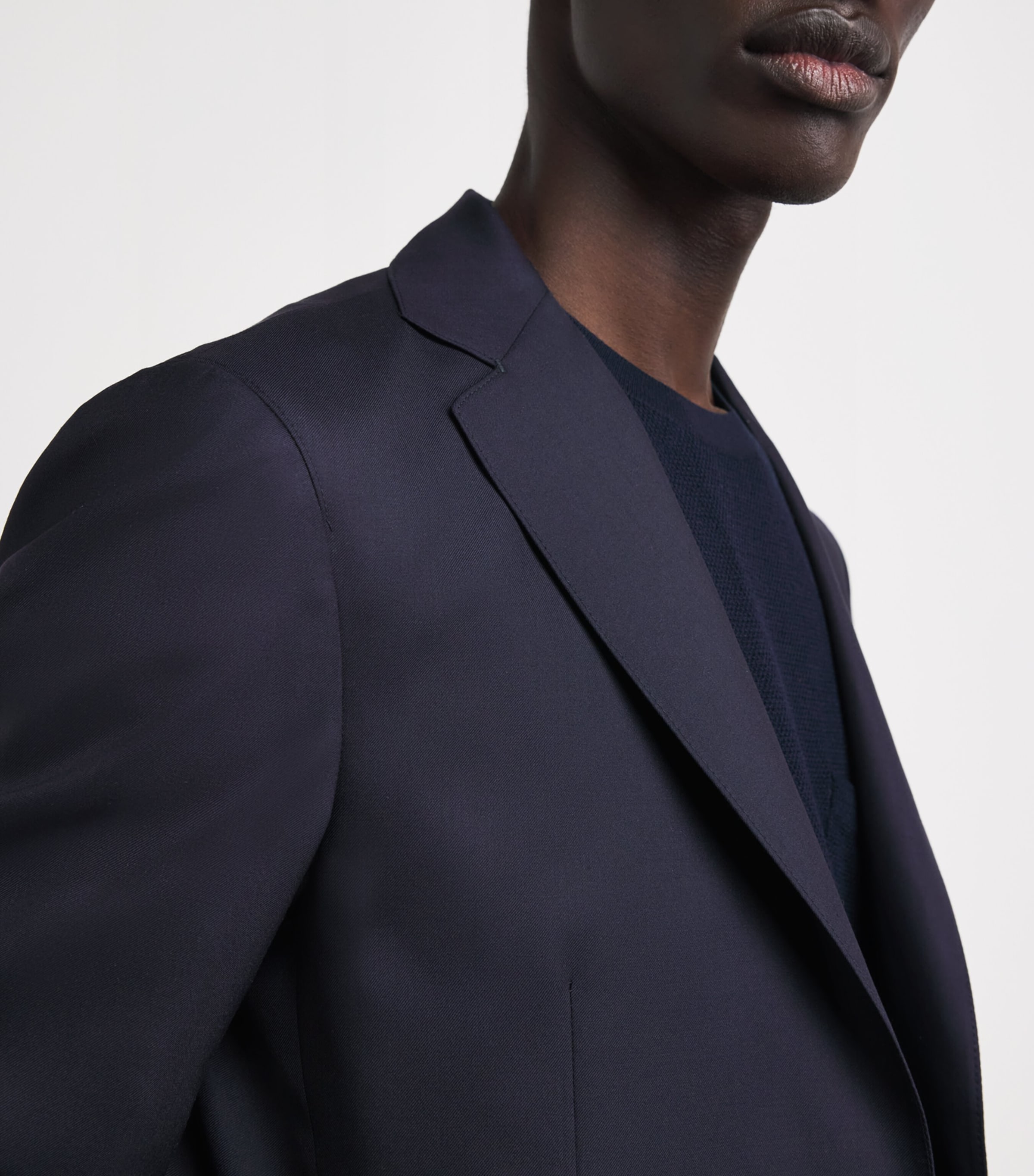 Canali Mens Wool-Silk Deconstructed Suit Jacket Image 3