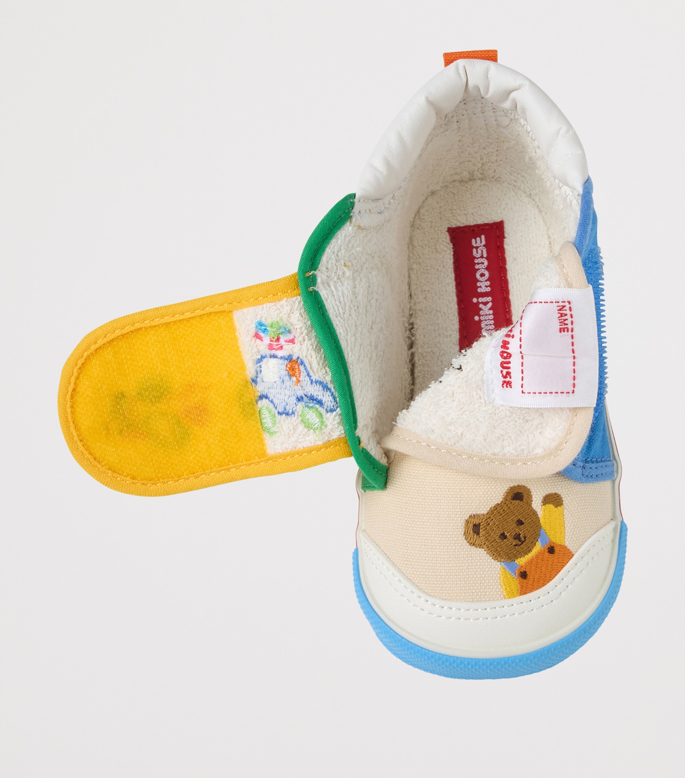 Miki House Cotton Embroidered Sneakers Image 3