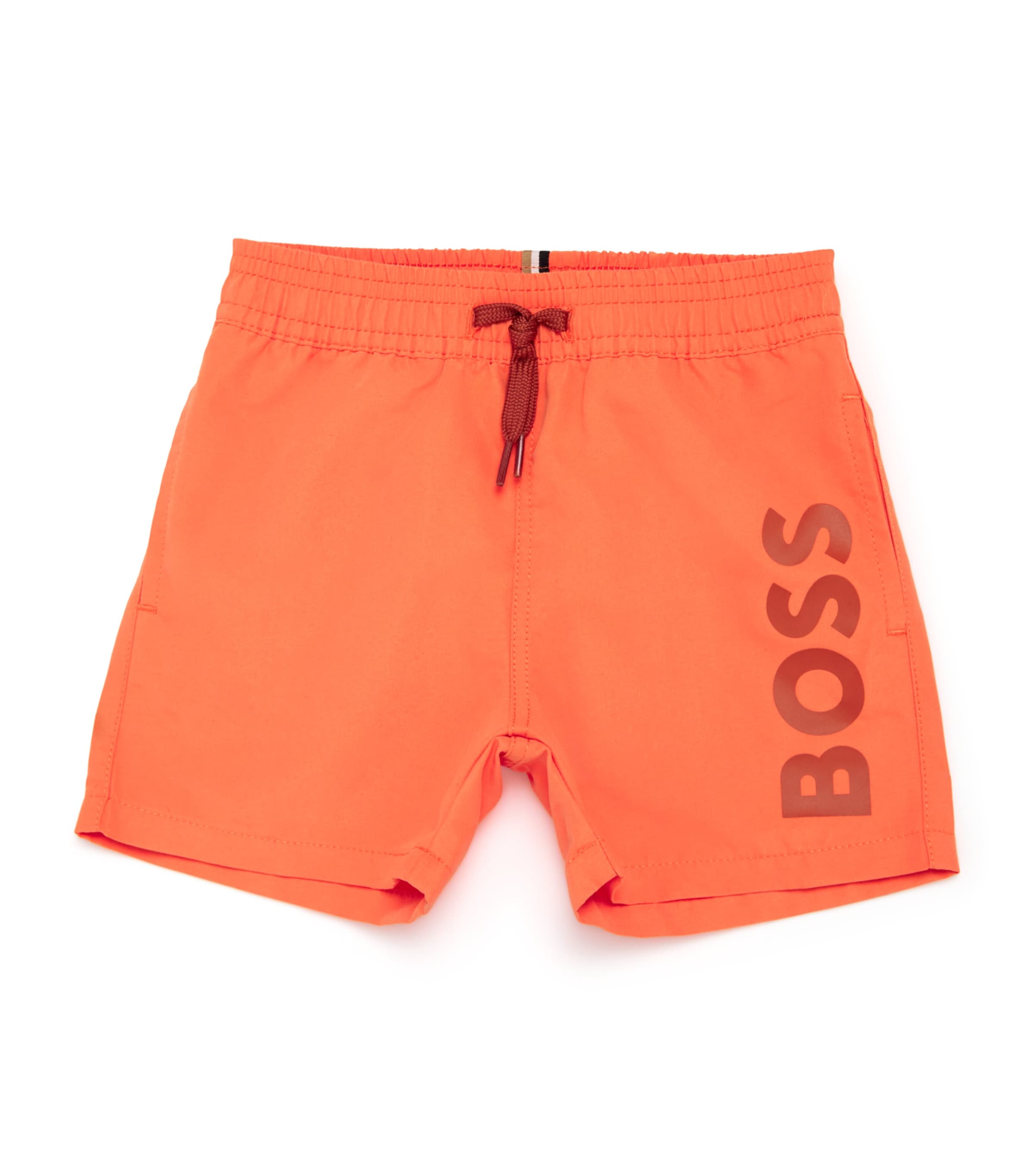 BOSS Kidswear Logo Swim Shorts (3-18 Months) Bright Red Image 1