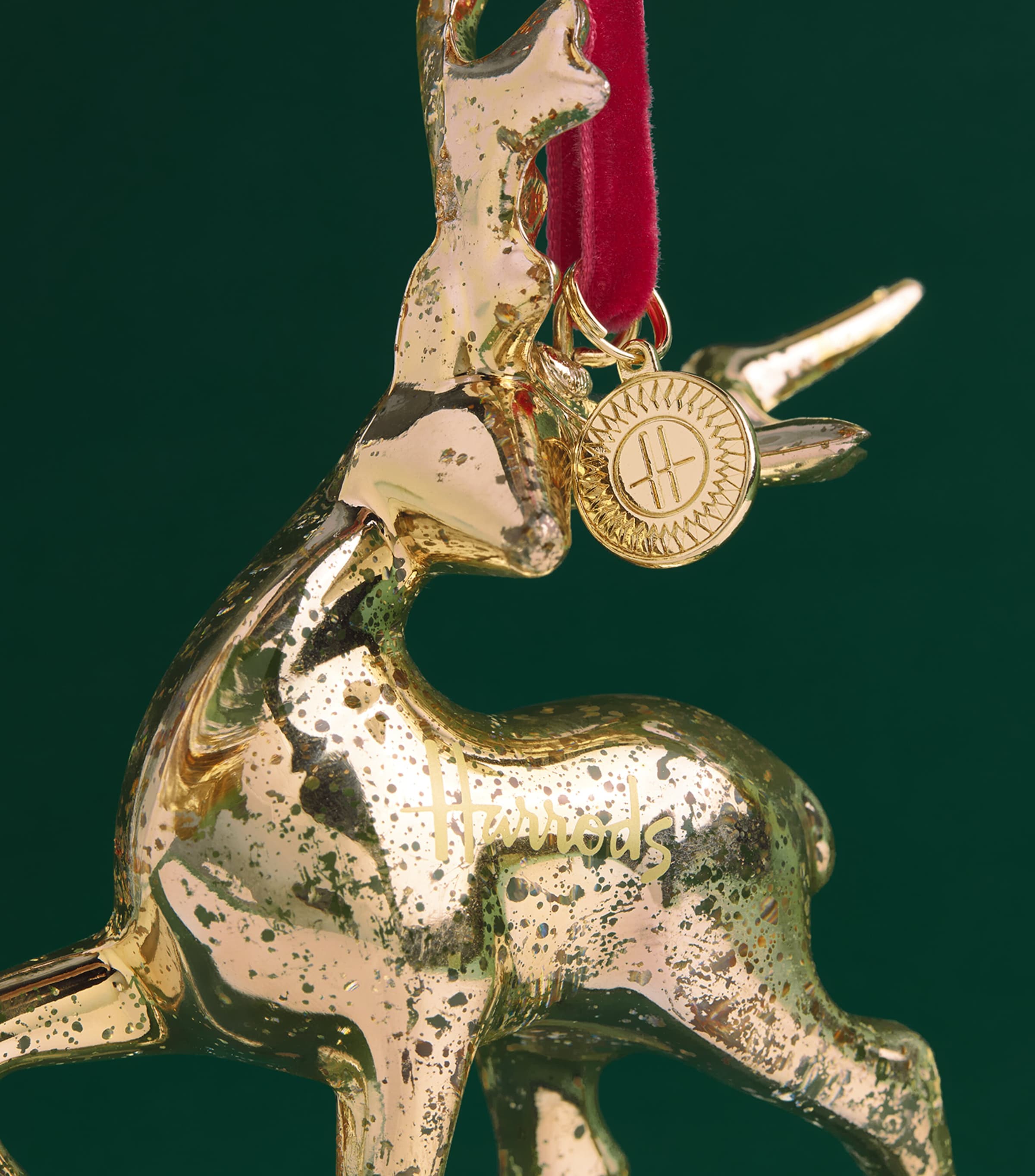 Harrods Glass Deer Ornament Image 2