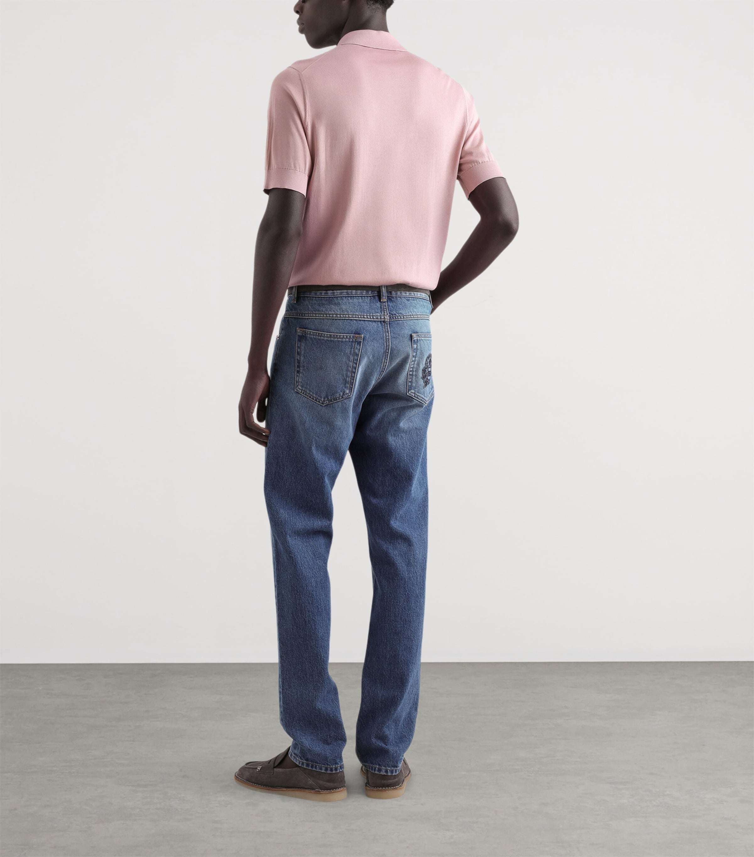 Embroidered Slim Jeans S9001-COMBINED Image 4