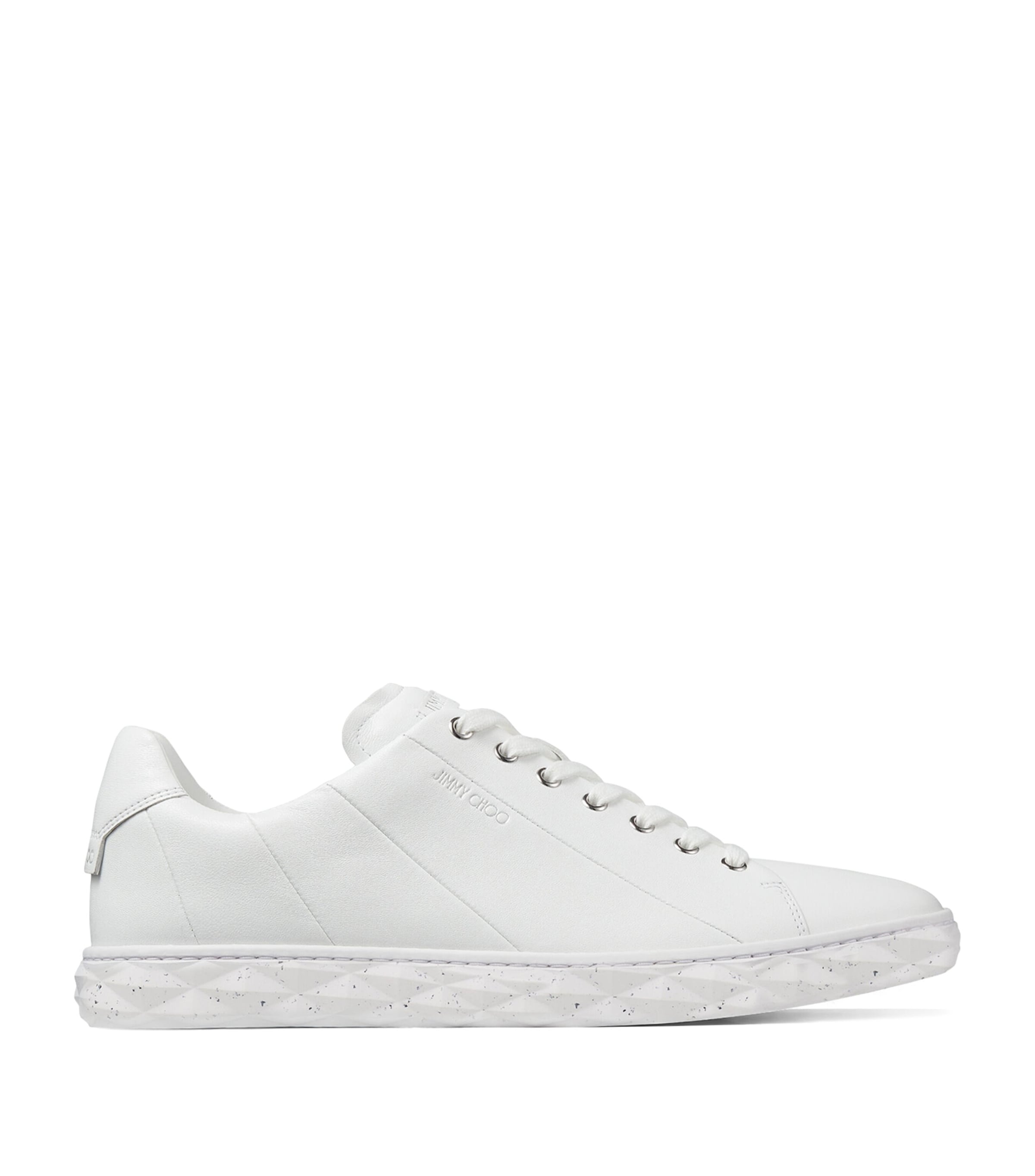 Jimmy Choo Women's Diamond Light Leather Sneakers In White