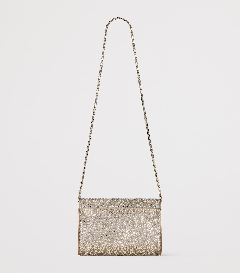 Crystal-Embellished Curve Clutch Bag GOLD/CRYSTAL/SHINY G Image 4