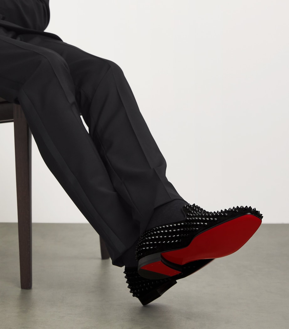 Dandelion Spikes Leather Loafers CM53 Image 4
