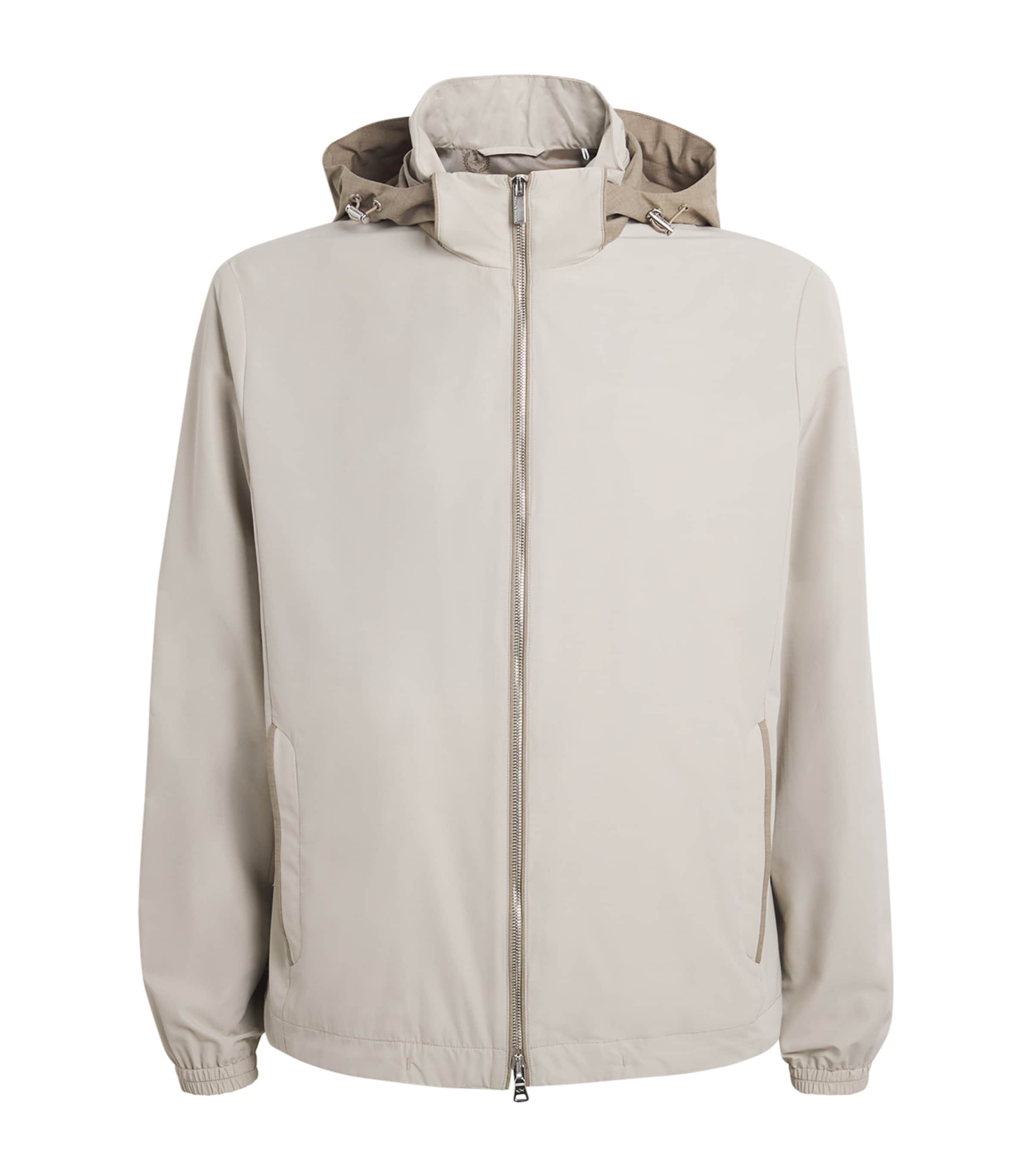Paul & Shark Mens Cotton-Blend Windbreaker Jacket Beige Image 1