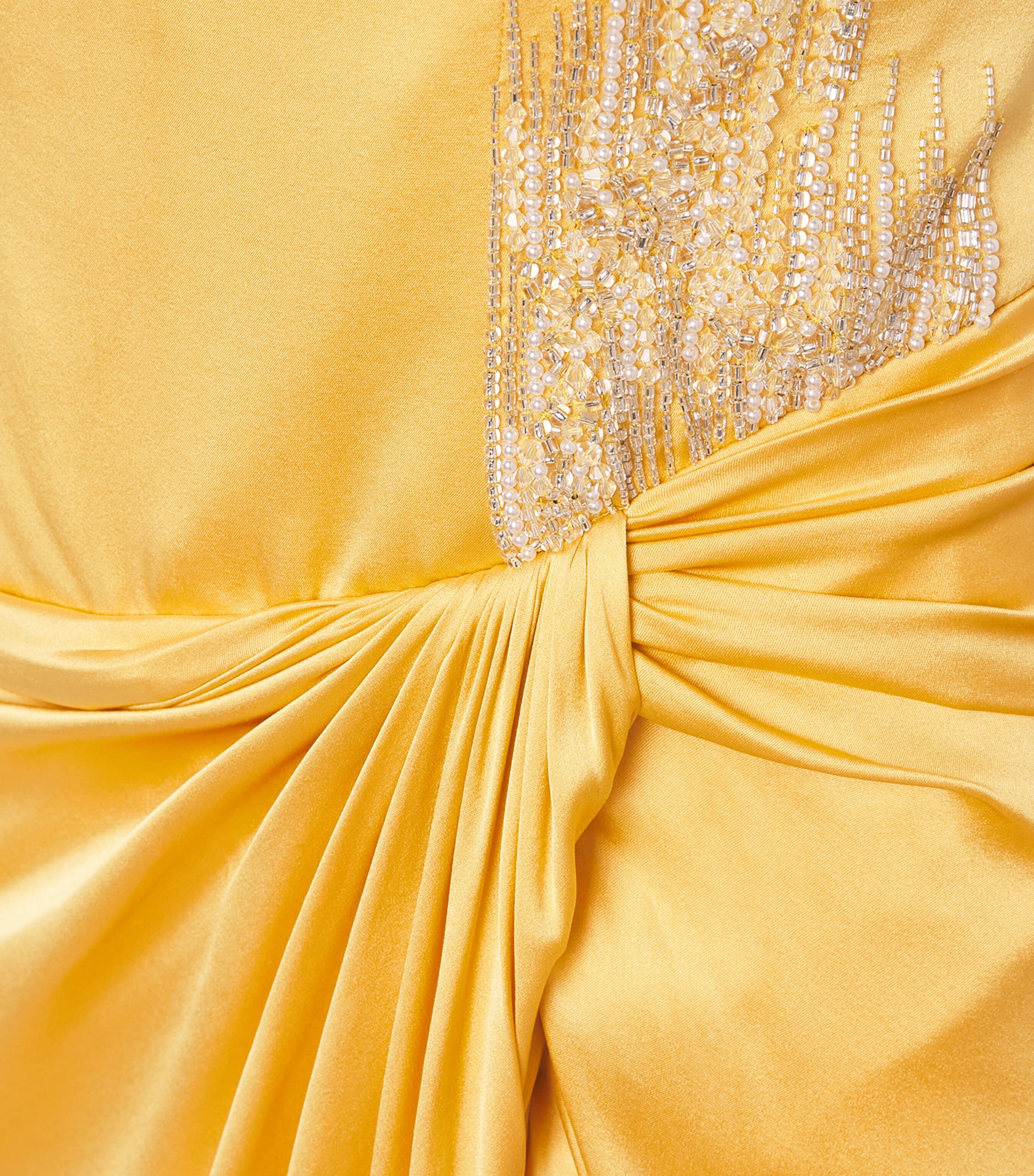 Gaurav Gupta Womens Silk Solar Radiance Gown Canary Yellow Image 6