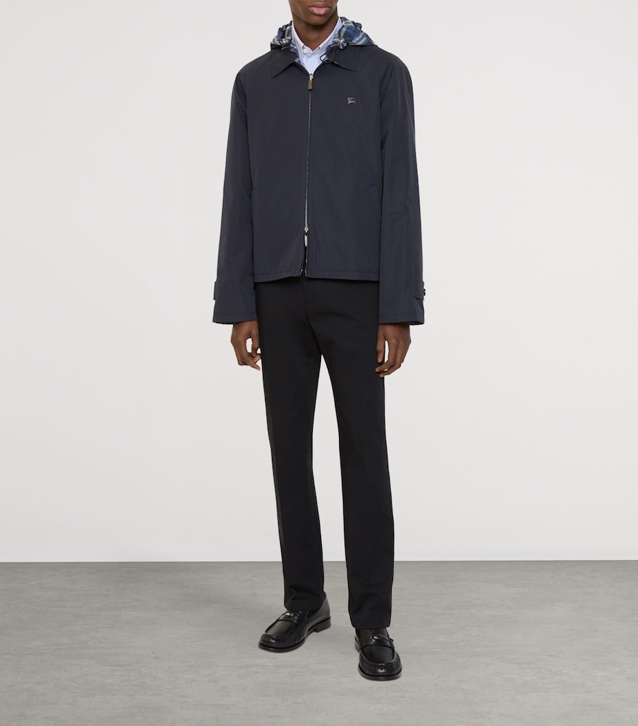 Cotton Twill Slim Chinos BLACK Image 2