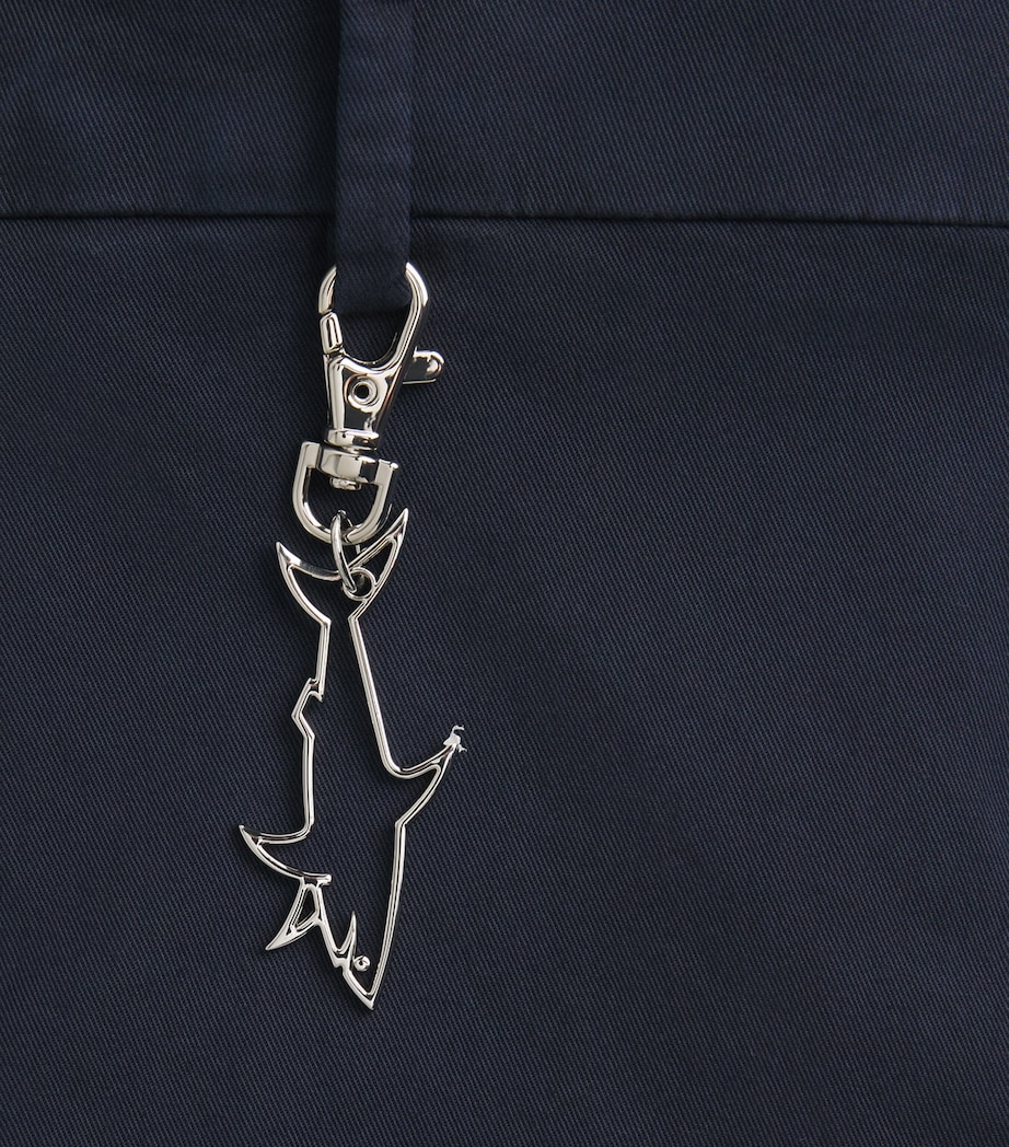 Cotton-Blend Chinos 013 BLUE Image 5