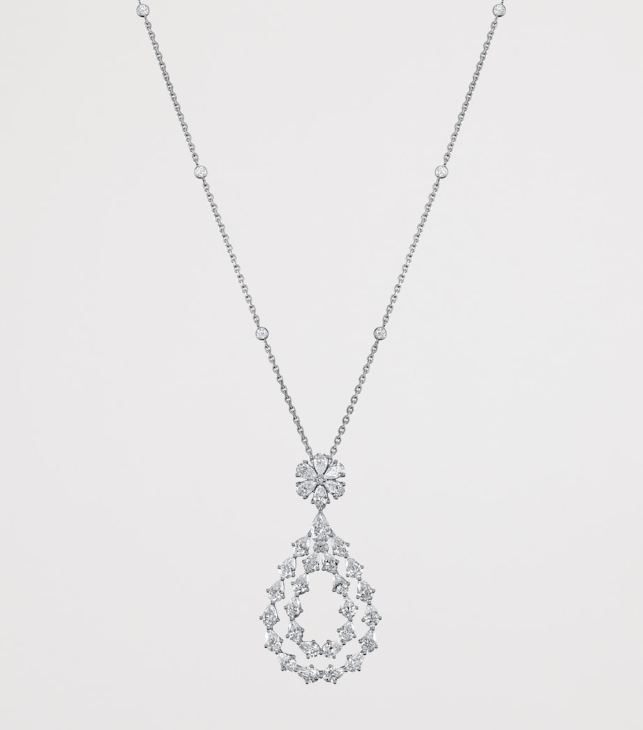 White Gold and Diamond L'Heure du Diamant Necklace 18K WHITE GOLD Image 2