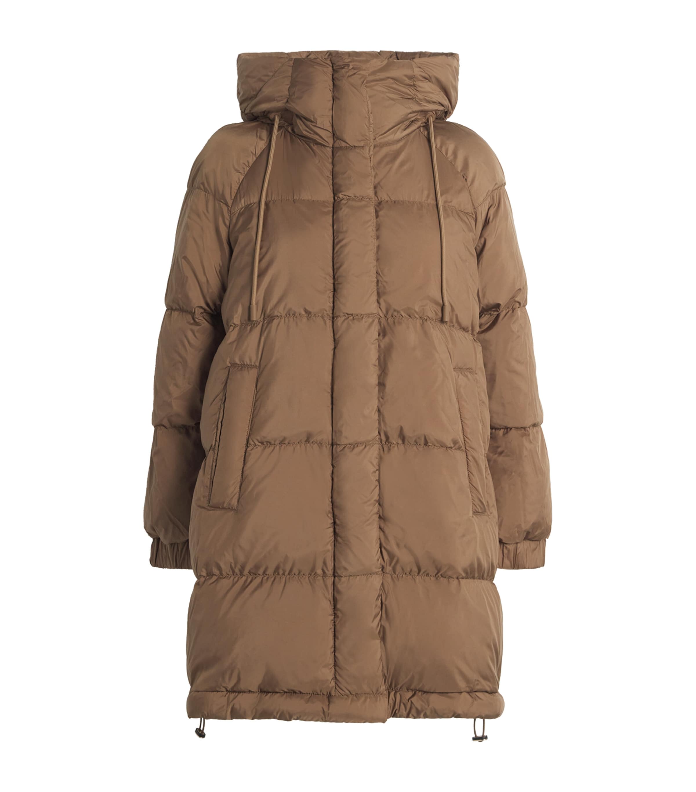 Weekend Max Mara Down Water-repellent Reversible Coat In Brown