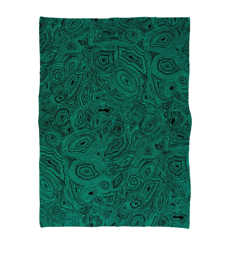 Cashmere Malachite Throw (180cm x 130cm) GREEN Image 1