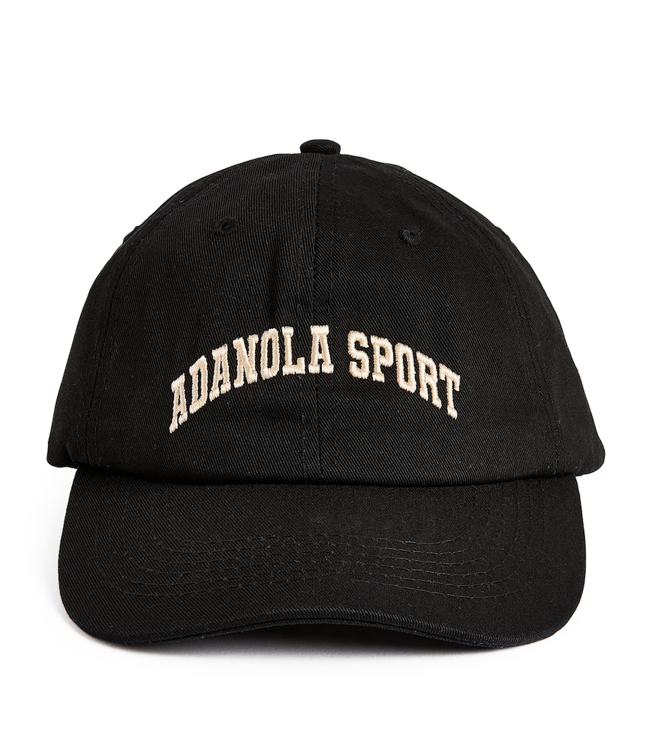 Cotton Sport Baseball Cap BLACK/CREAM Image 1