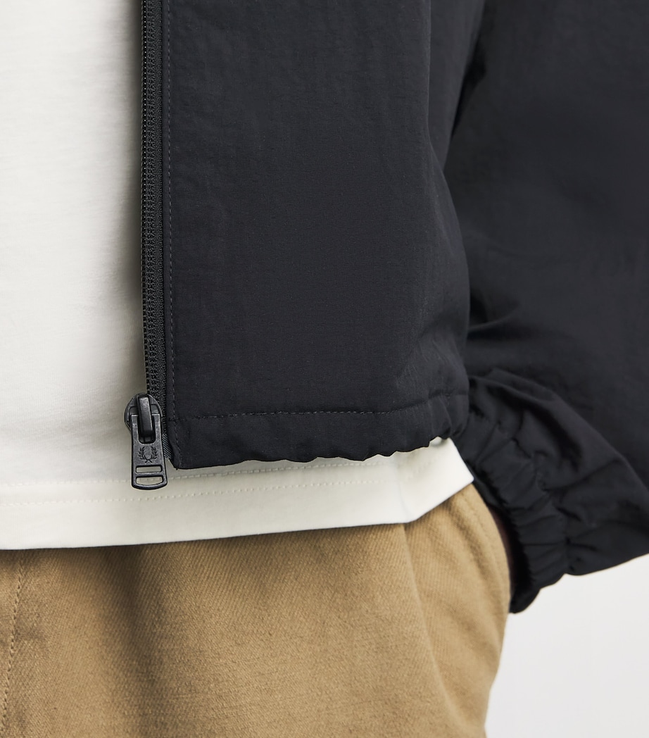 Fred Perry Mens Taslan Oversized Shell Jacket Black Image 3