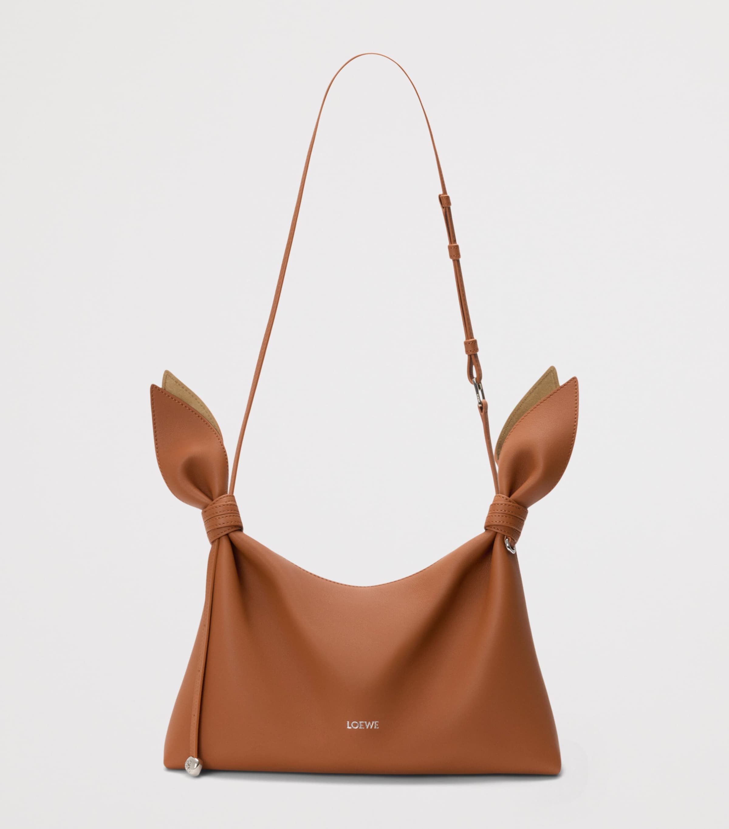 LOEWE Medium Leather Scarf Shoulder Bag Squirrel Image 8