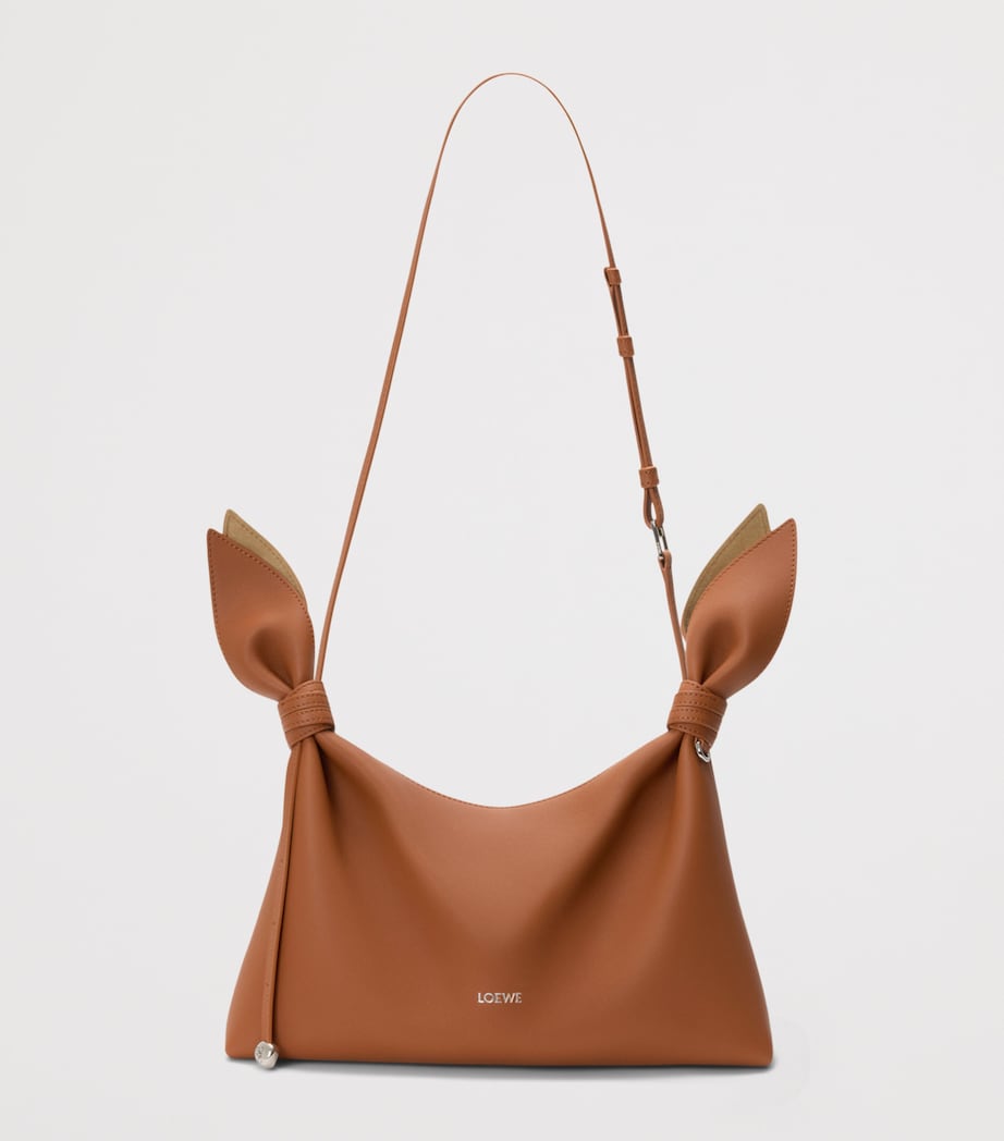 LOEWE Medium Leather Scarf Shoulder Bag Squirrel Image 8