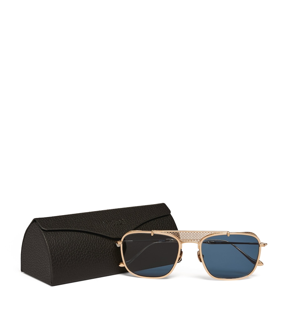 Crossbar Aviator Sunglasses BRUSHED GOLD Image 2