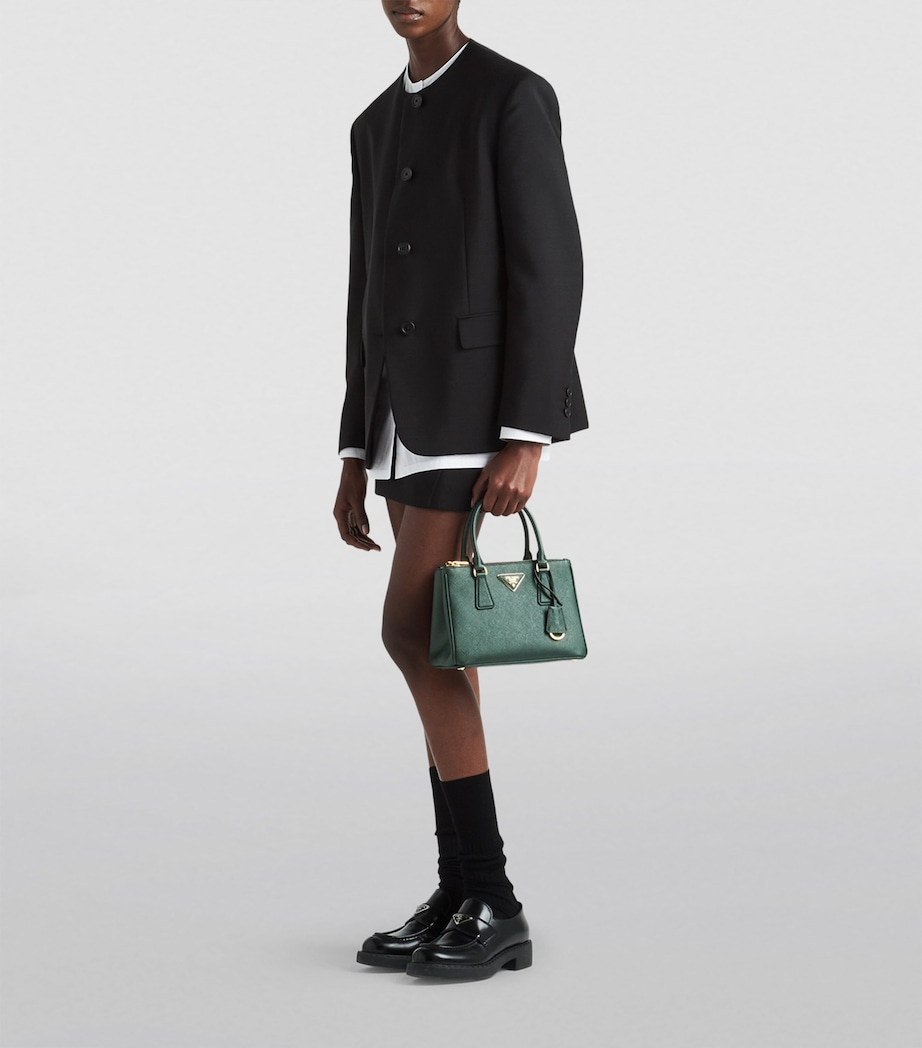 Prada Small Leather Galleria Saffiano Top-Handle Bag Image 3