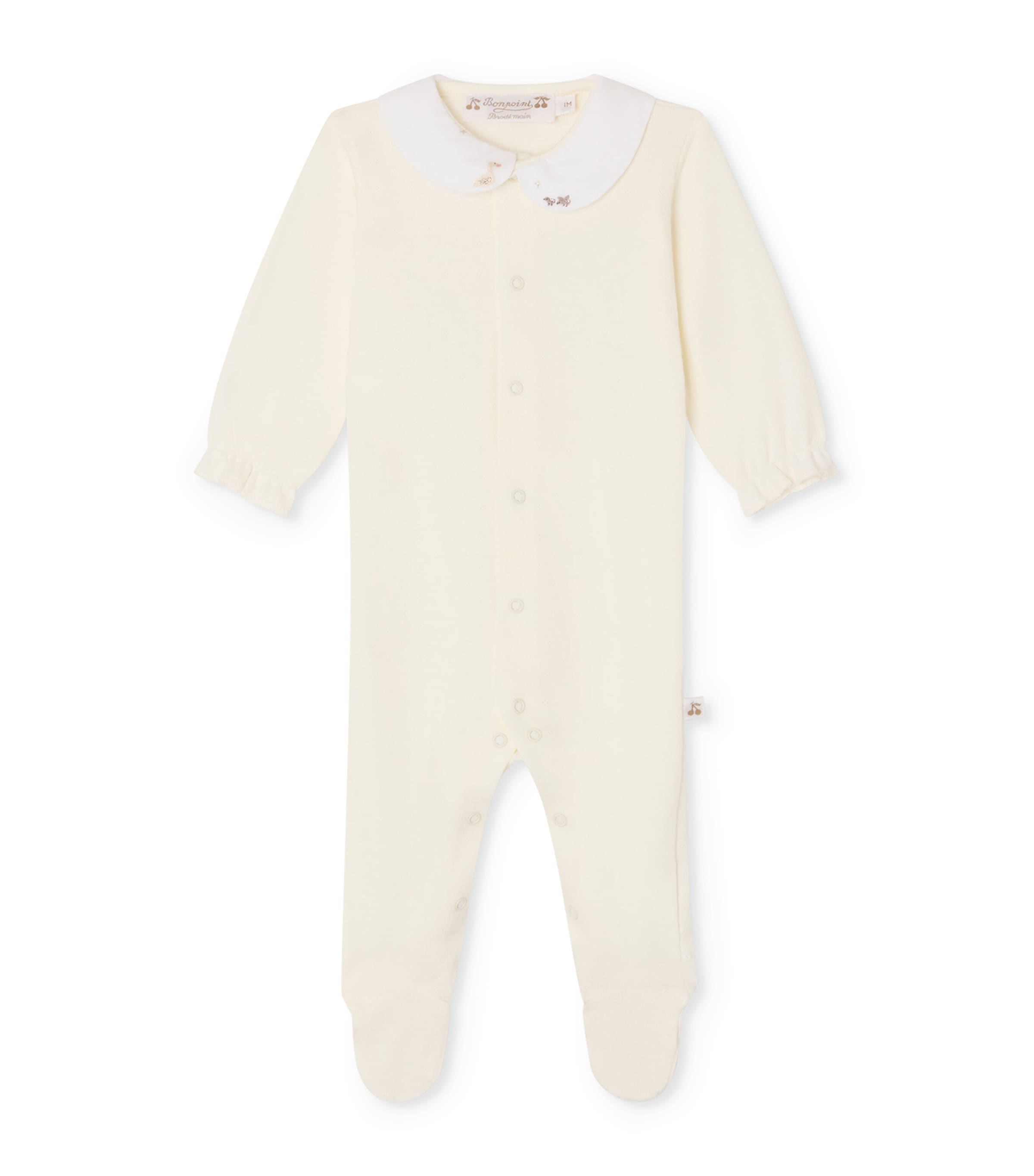 Bonpoint Cotton All-In-One (1-18 Months) Blanc Lait Image 1