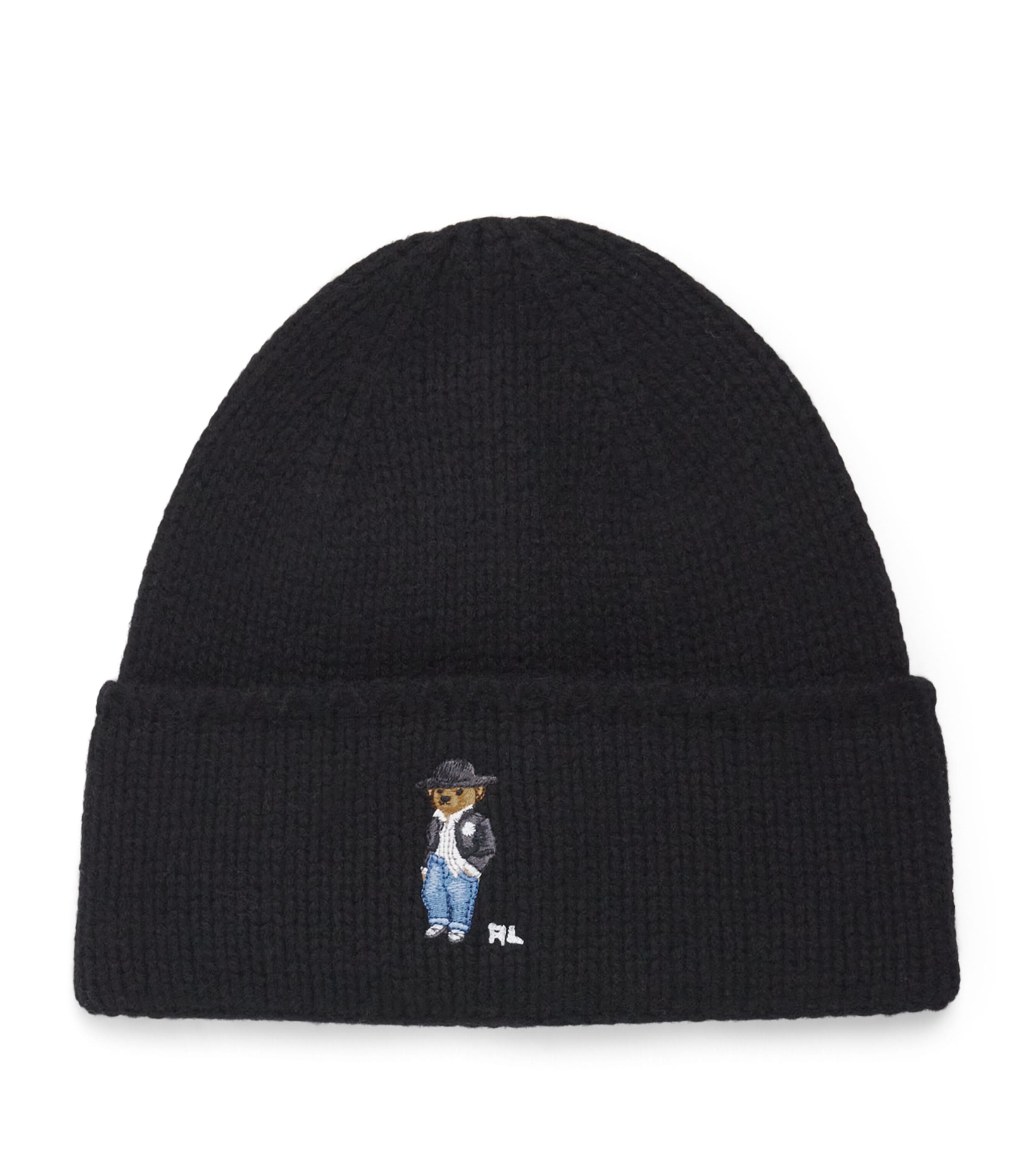 Polo Ralph Lauren Cotton Polo Bear Beanie Black Image 1