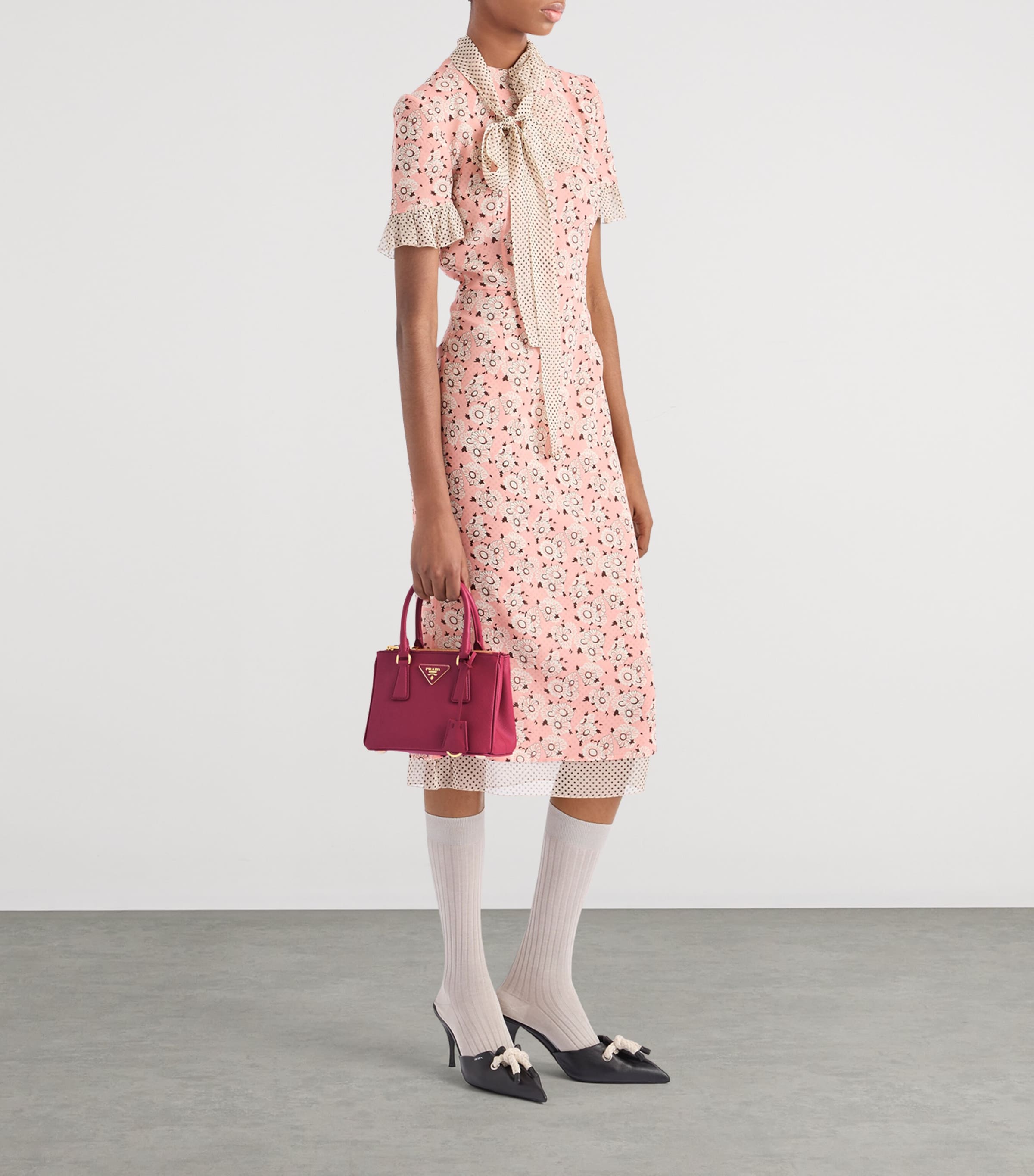 Mini Saffiano Leather Galleria Top-Handle Bag F0BQT Image 2