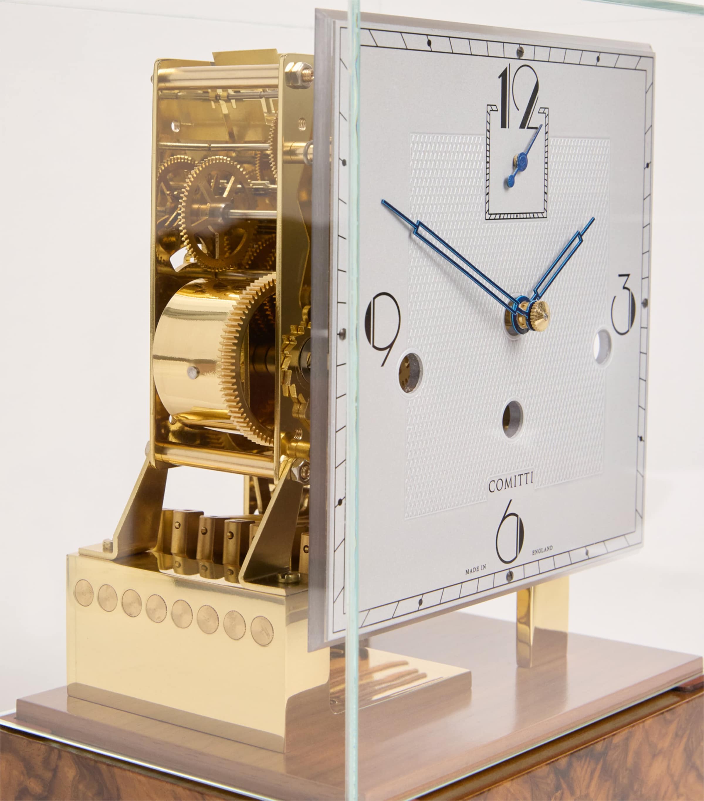 Comitti Walnut The Stratford Mantle Clock Burr Walnut Image 3