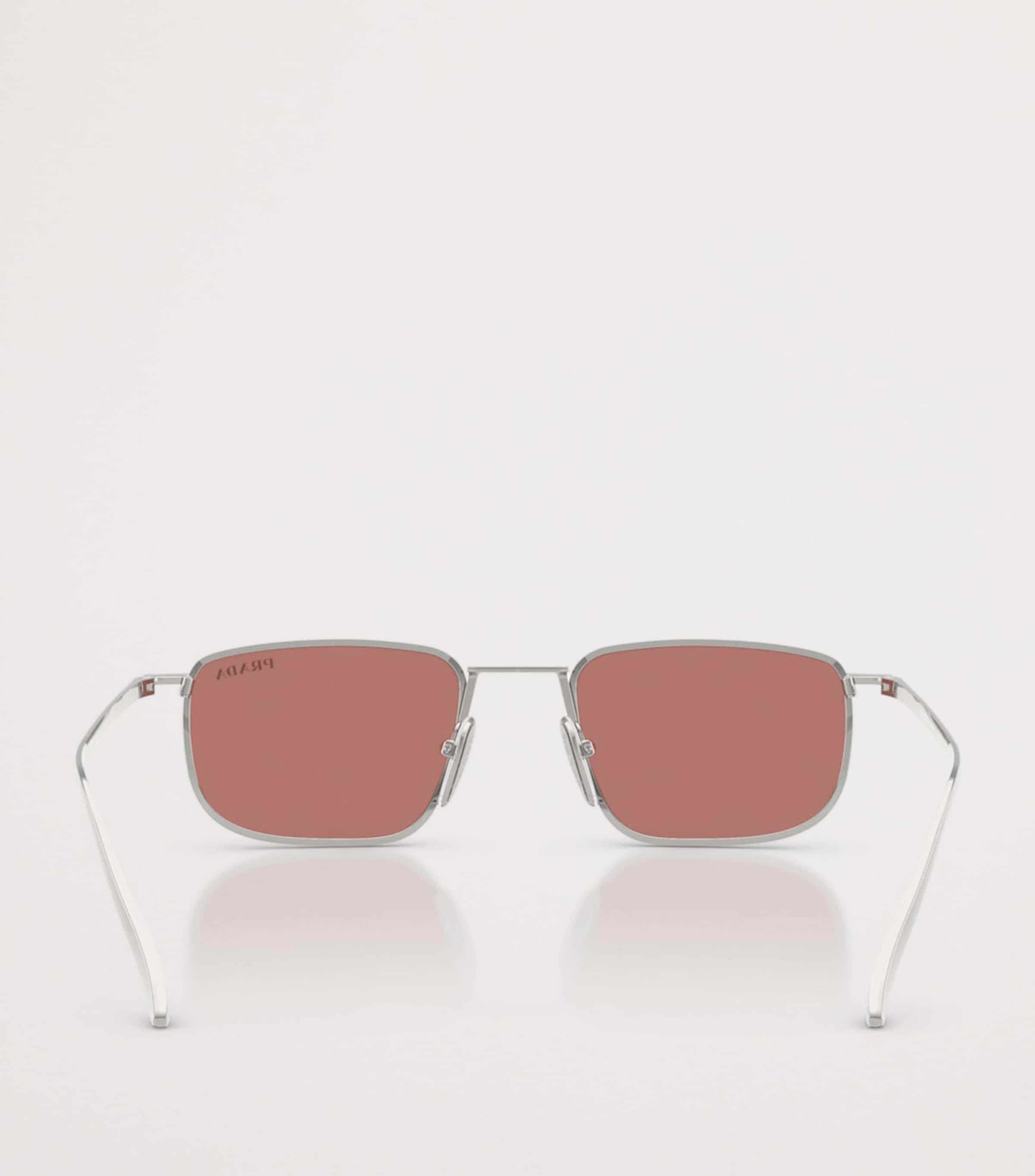 Prada Metal Pillow Sunglasses Silver Image 4