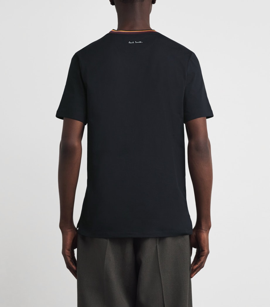 Cotton Artistic Trim T-Shirt BLACK 79 Image 4