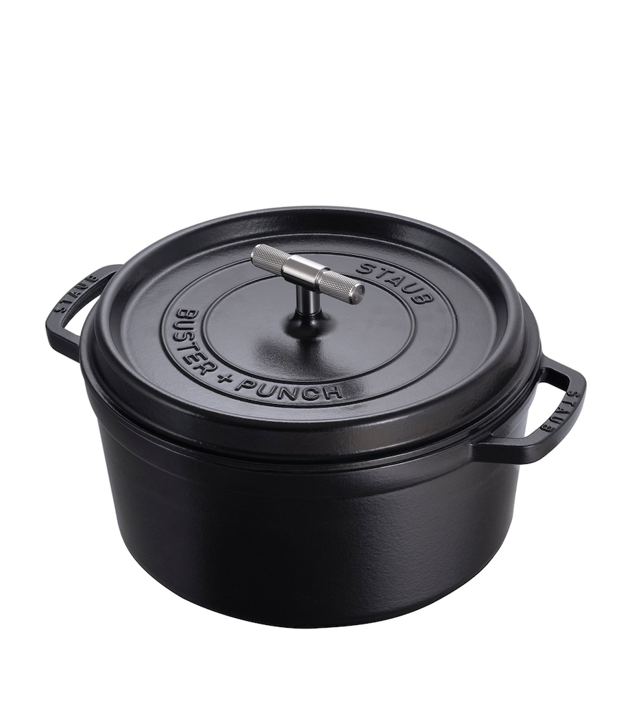 x Buster + Punch Cocotte with Steel Knob (28cm) BLACK Image 2