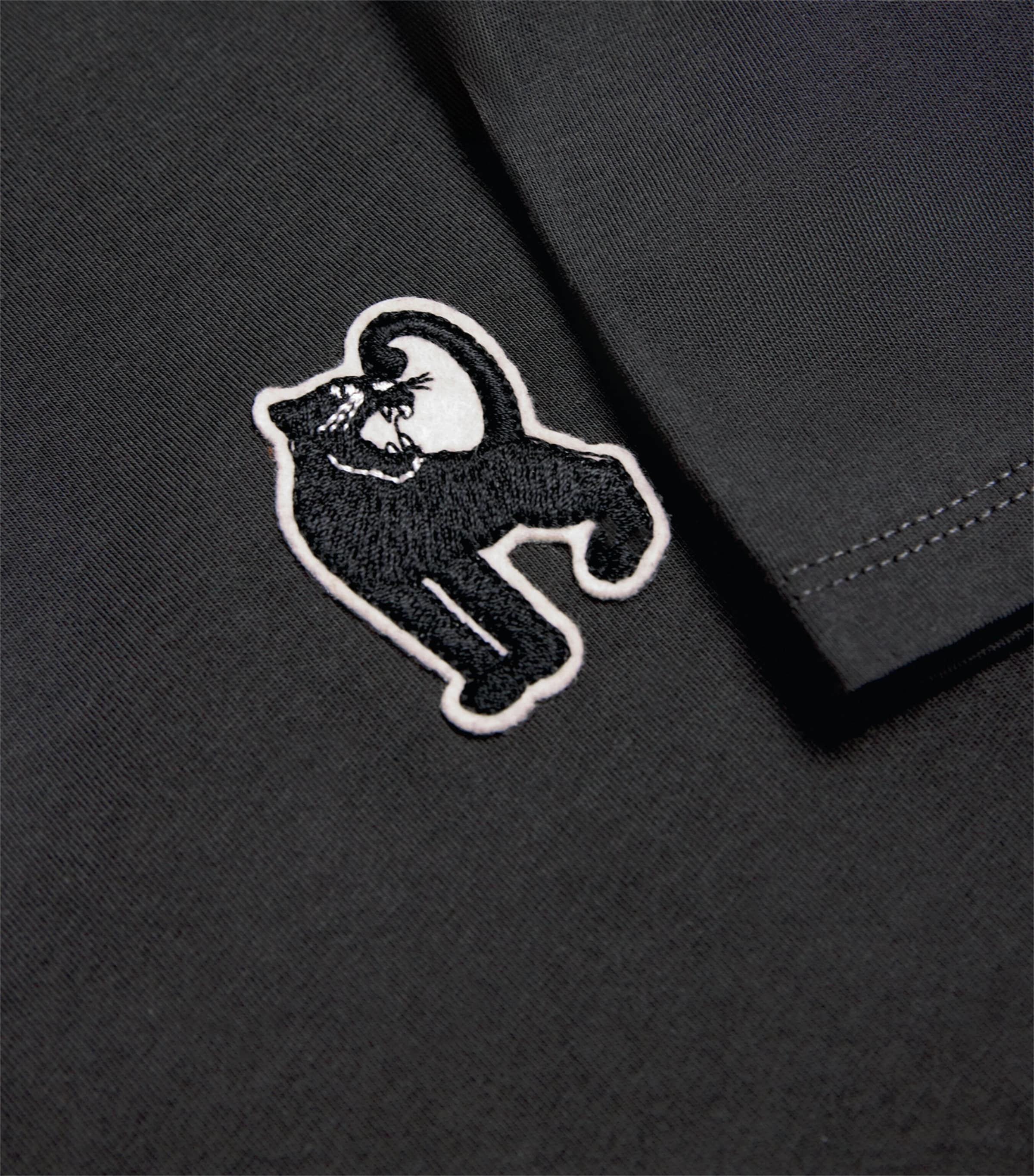 Mini Rodini Organic Cotton Panther Patch T-Shirt (3-11 Years) Image 3