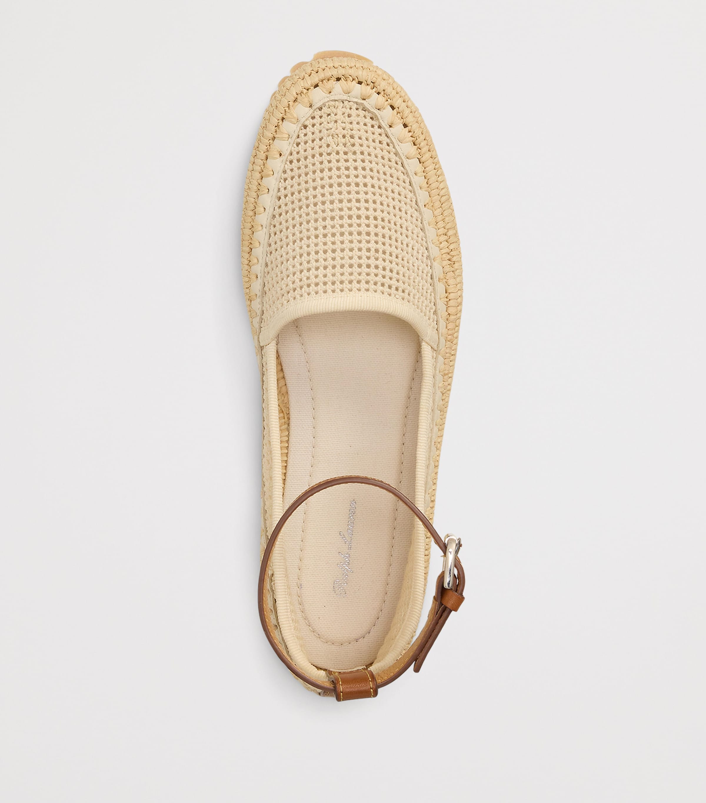 Mesh Astred Flat Espadrilles LUX CREAM/RL GOLD Image 4
