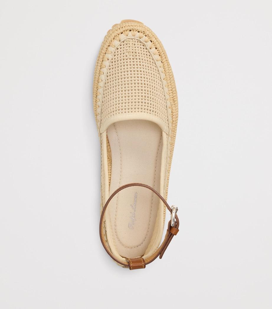 Mesh Astred Flat Espadrilles LUX CREAM/RL GOLD Image 4