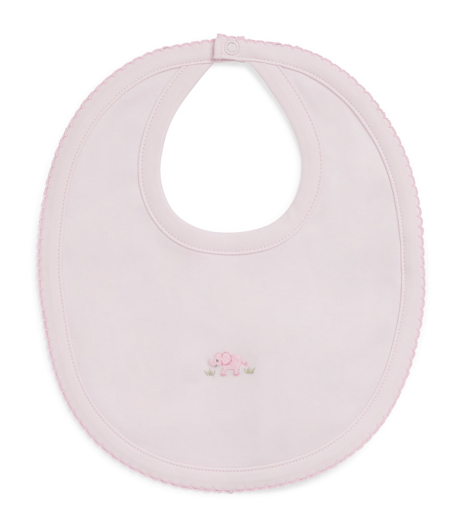 Pima Cotton Elephant Bib K650PINK Image 1