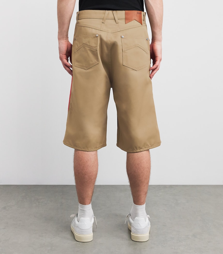 x Harrods Cotton Wide-Leg Shorts TAN 0087 Image 4