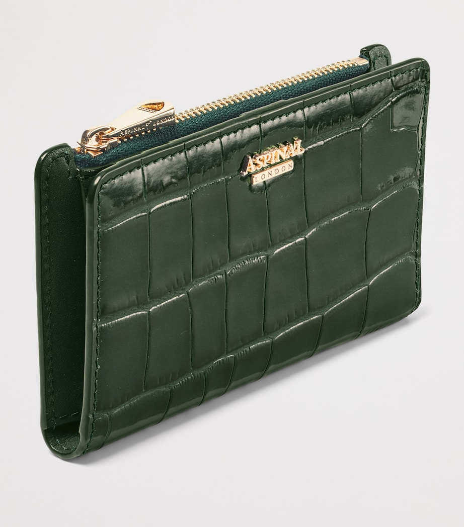 Aspinal Of London Small Leather Mayfair Purse Evergreen Image 2