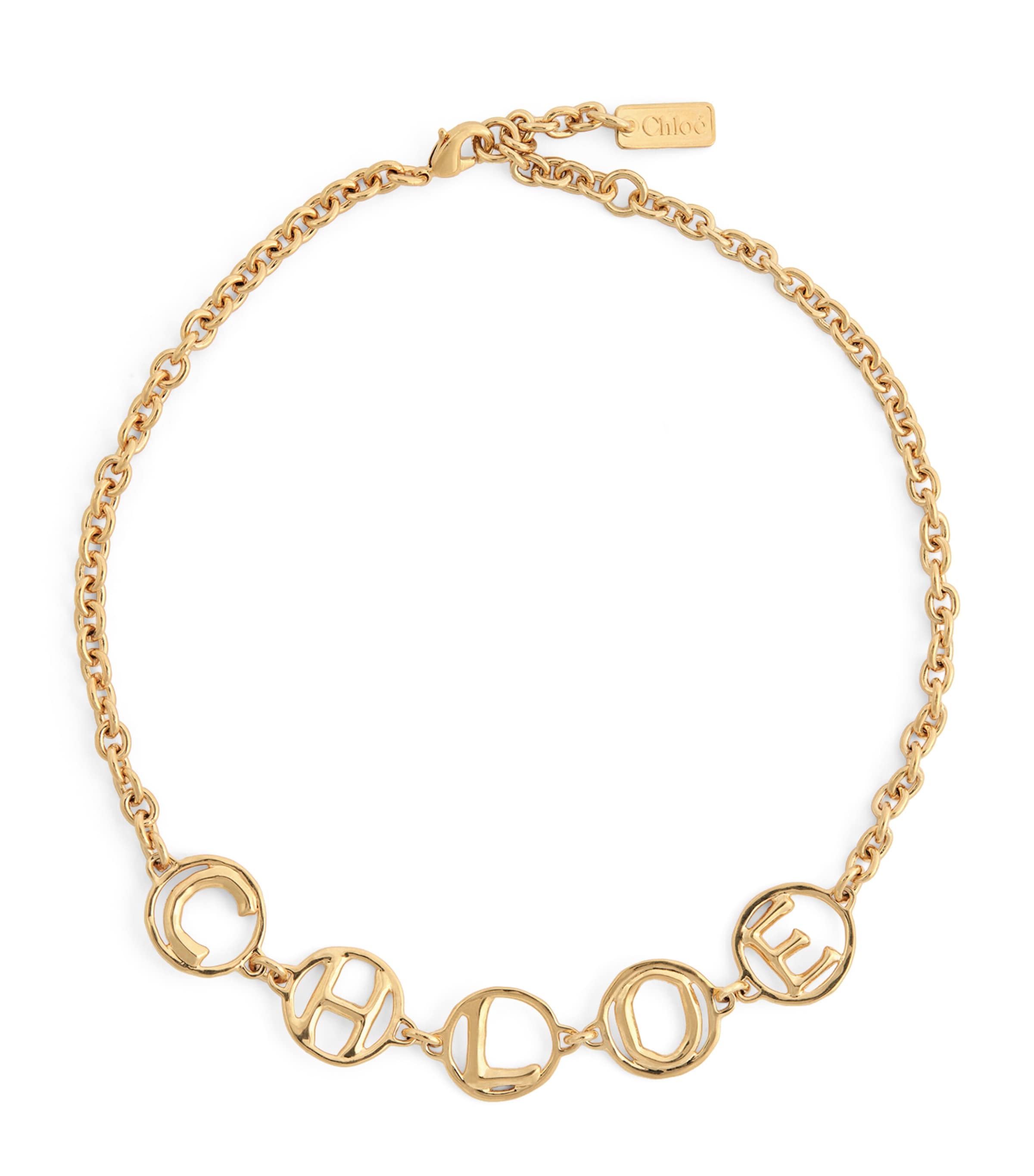 Chloé Script Necklace Vintage Gold Image 1
