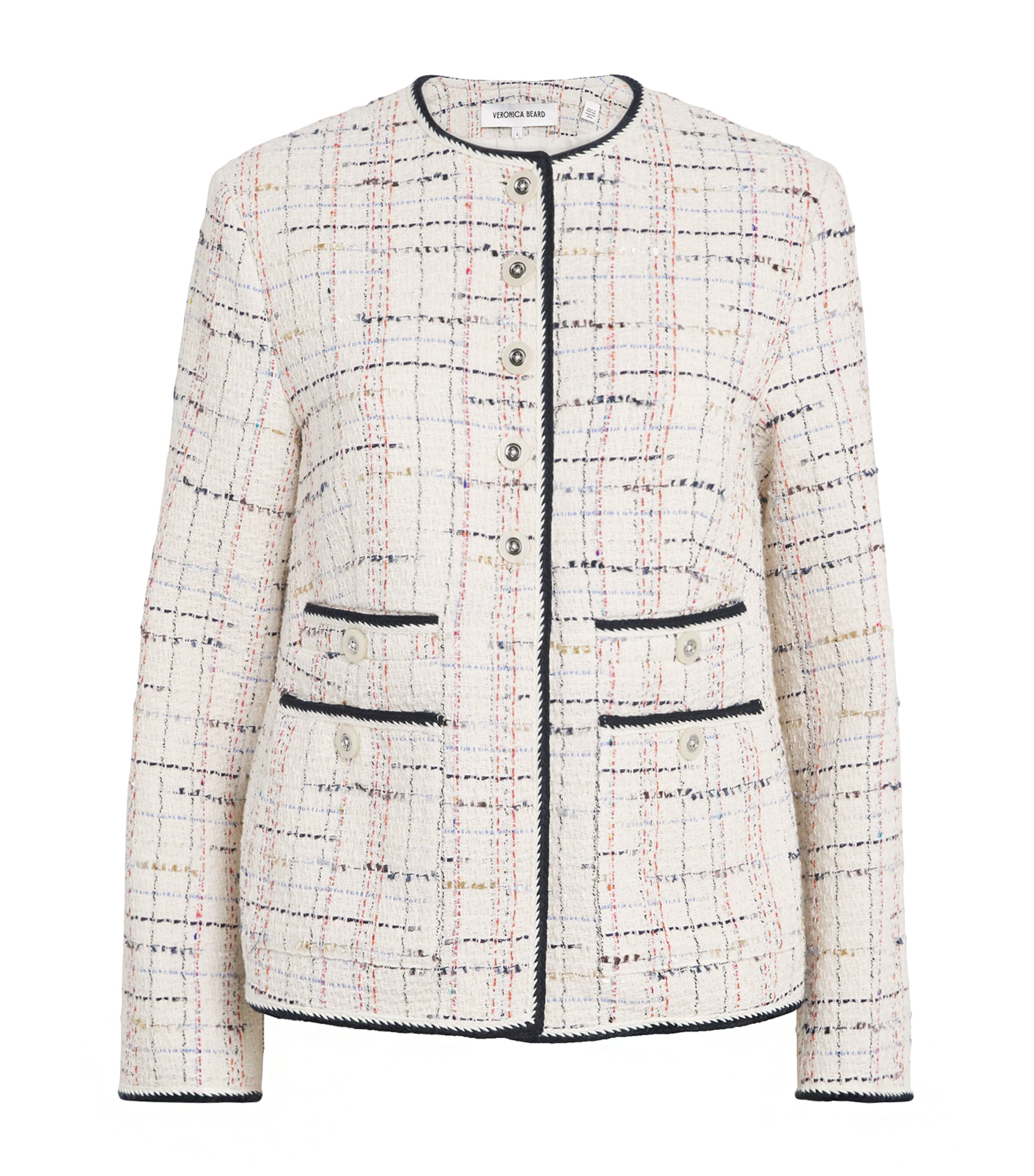 Tweed Celeste Dickey Jacket W0202  OFF WHT MULTI Image 1